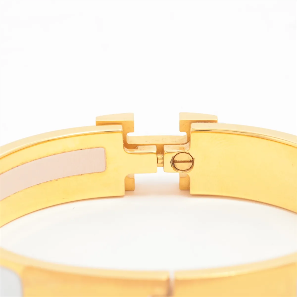 Click H Fan ST1202 Bangle, GP Gold x White. Shows — view 4