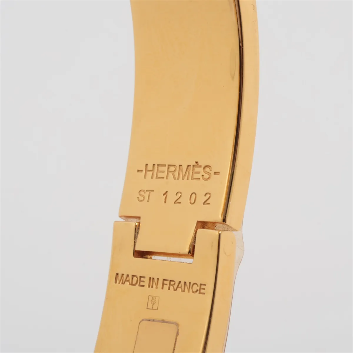 Click H Fan ST1202 Bangle, GP Gold x White. Shows — view 6
