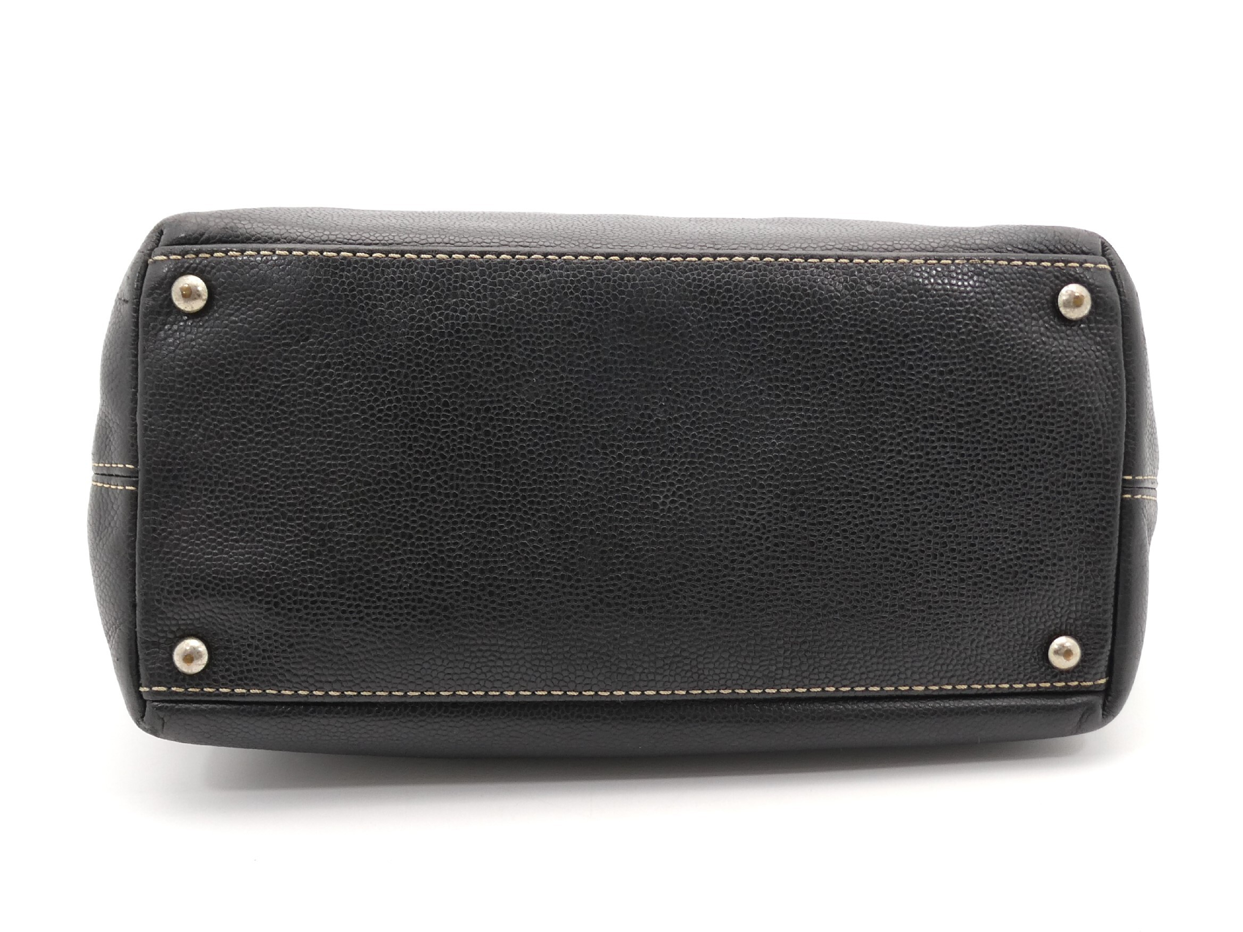 Caviar Skin Coco Mark Turnlock 2-Way Handbag — view 5