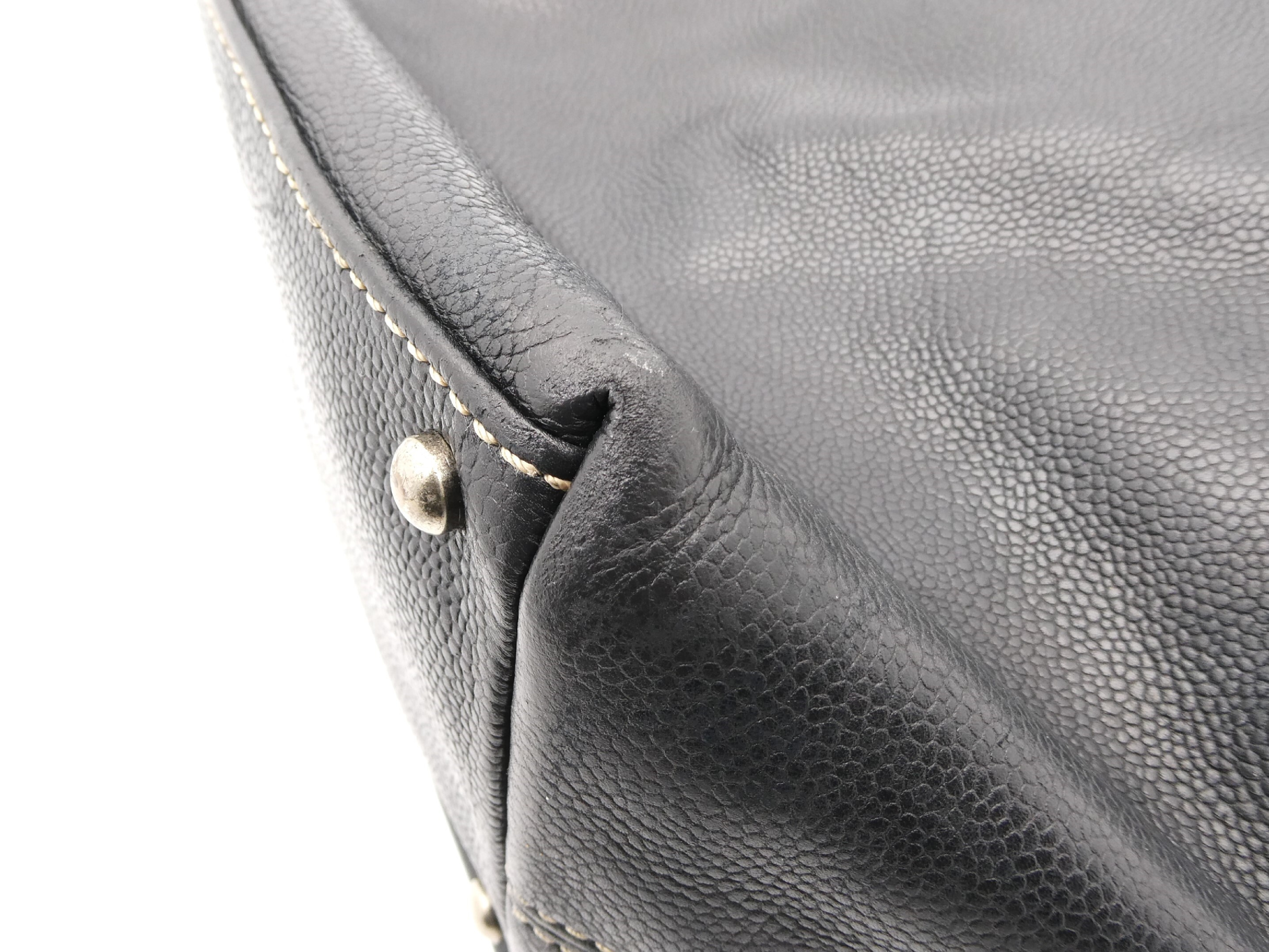 Caviar Skin Coco Mark Turnlock 2-Way Handbag — view 10