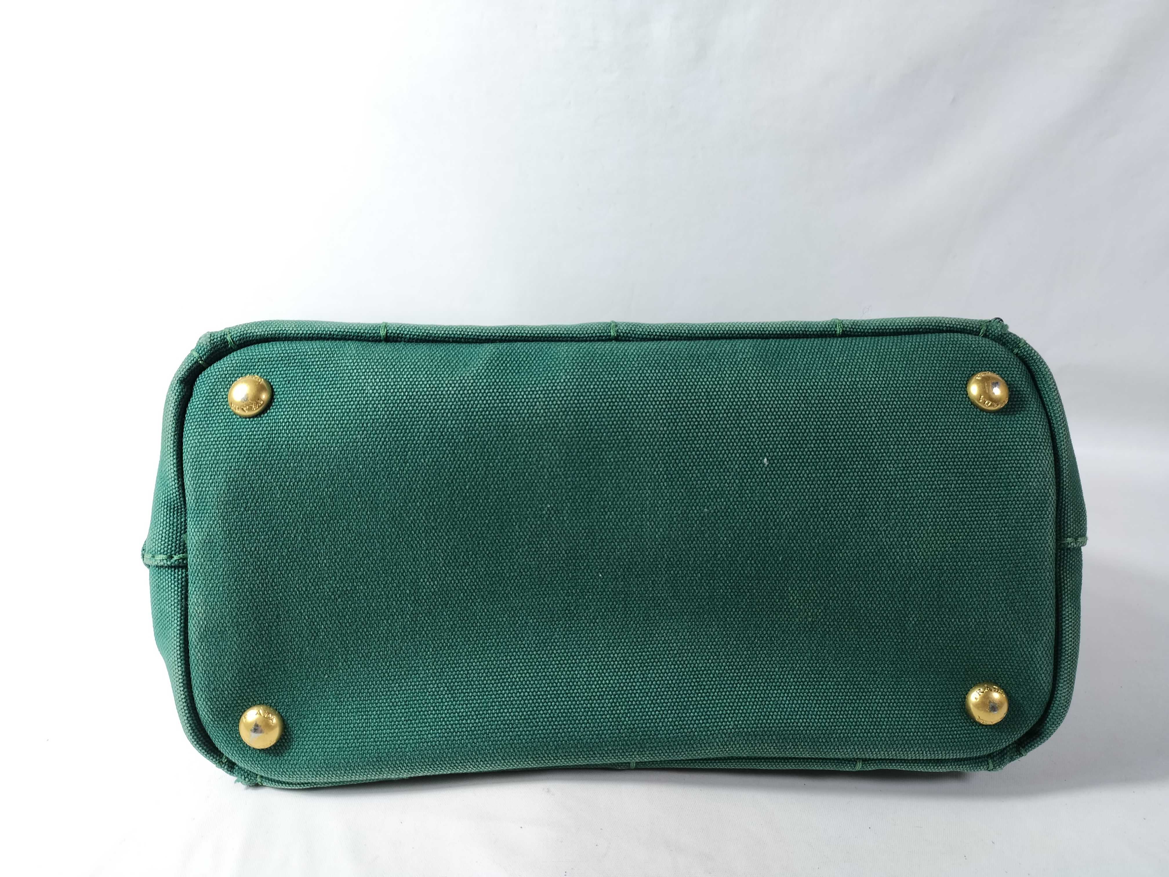 Canapa Tote Bag, 2-way, with green strap. — view 6