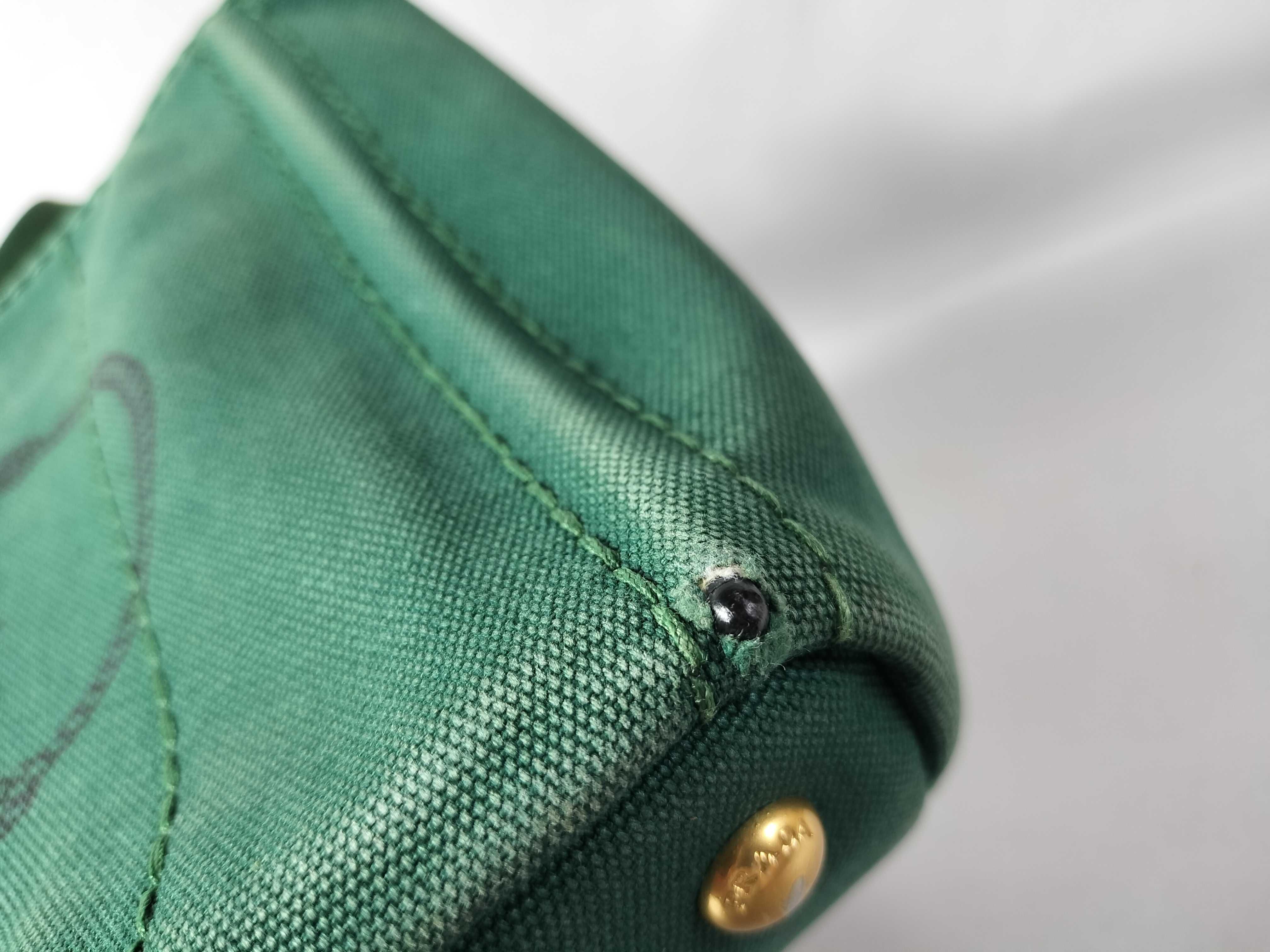 Canapa Tote Bag, 2-way, with green strap. — view 7