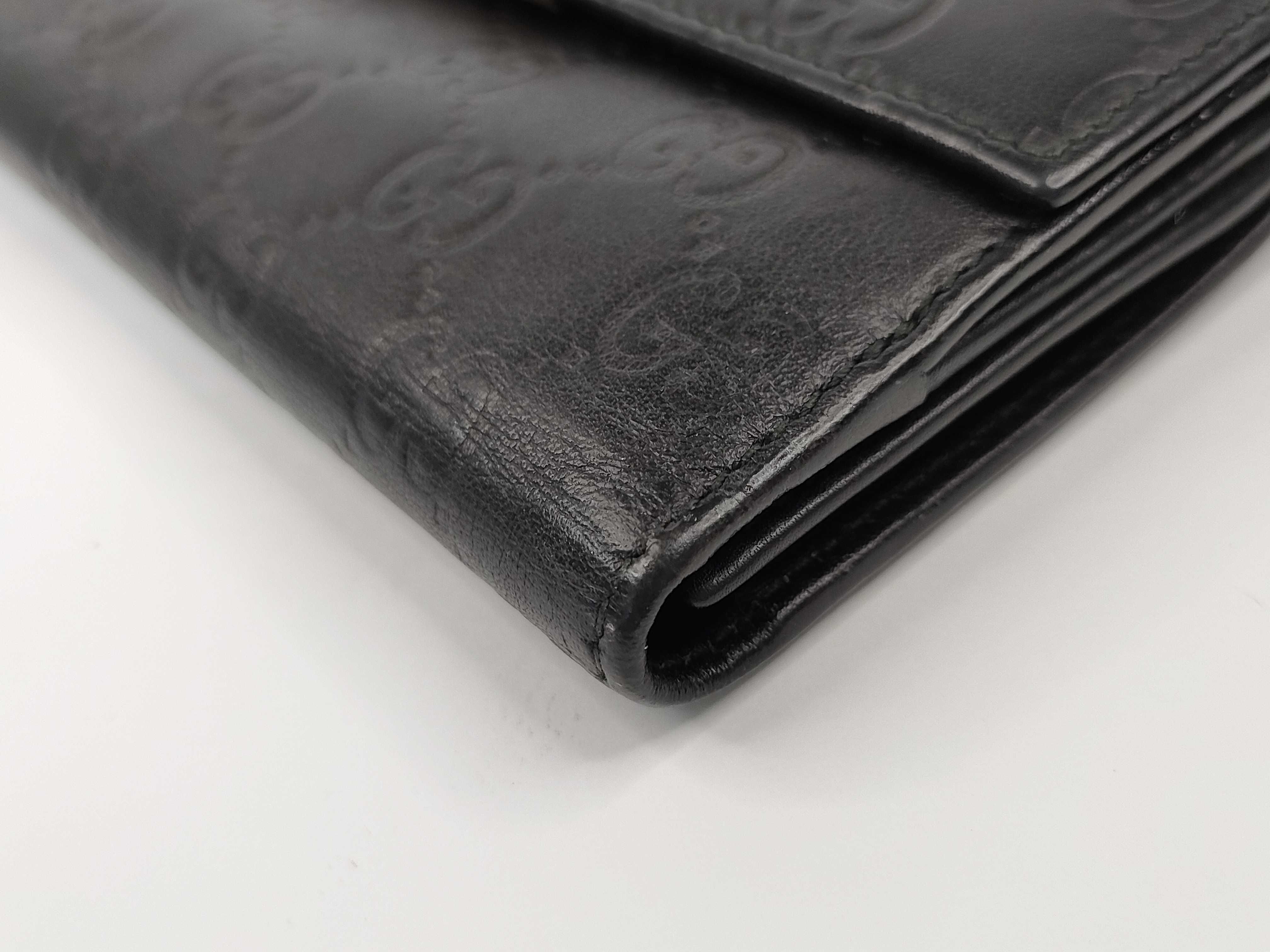 Guccissima Gucci Wallet, Black Wallet — view 3