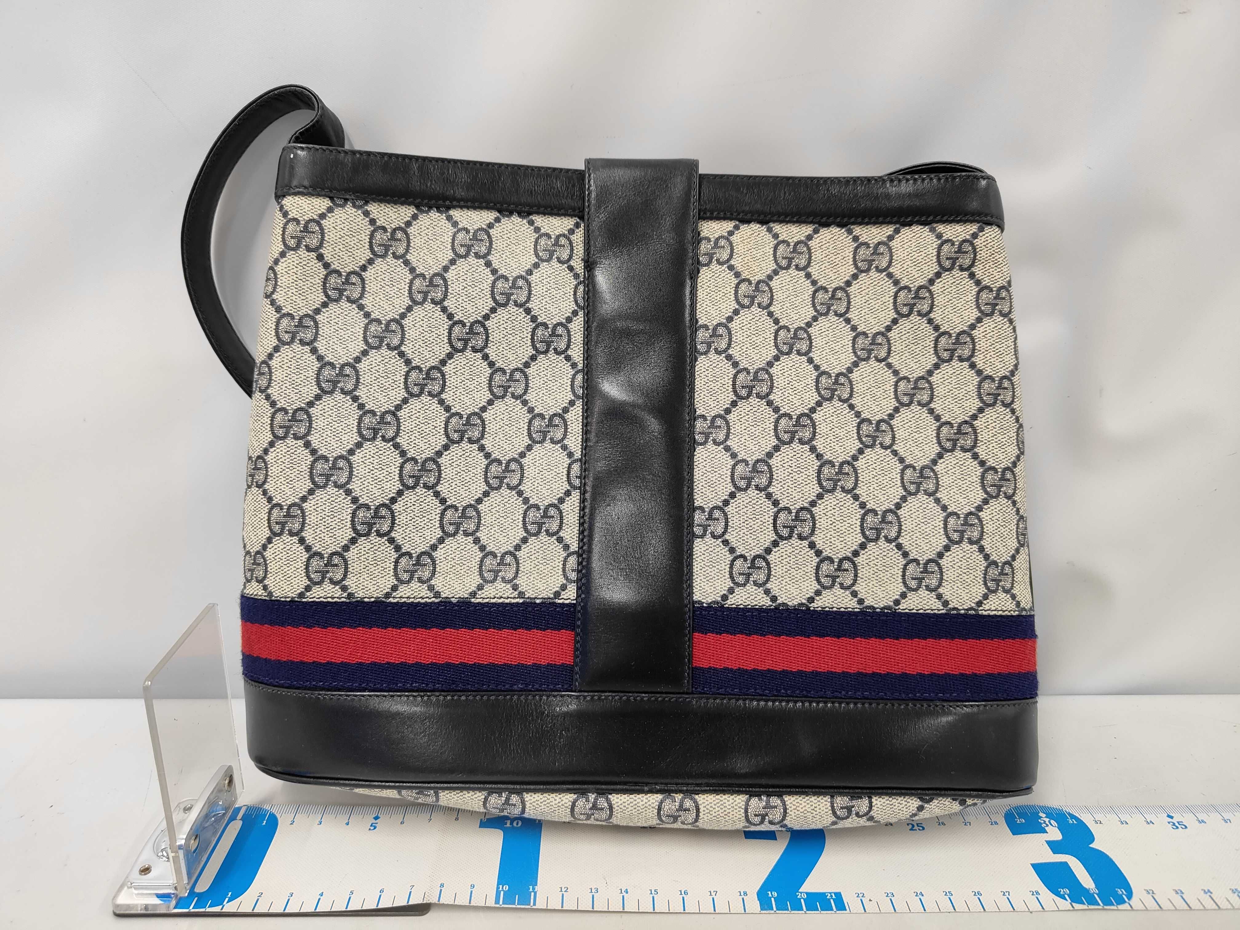 Old Vintage Sherry Line GG Supreme Shoulder Bag — view 2