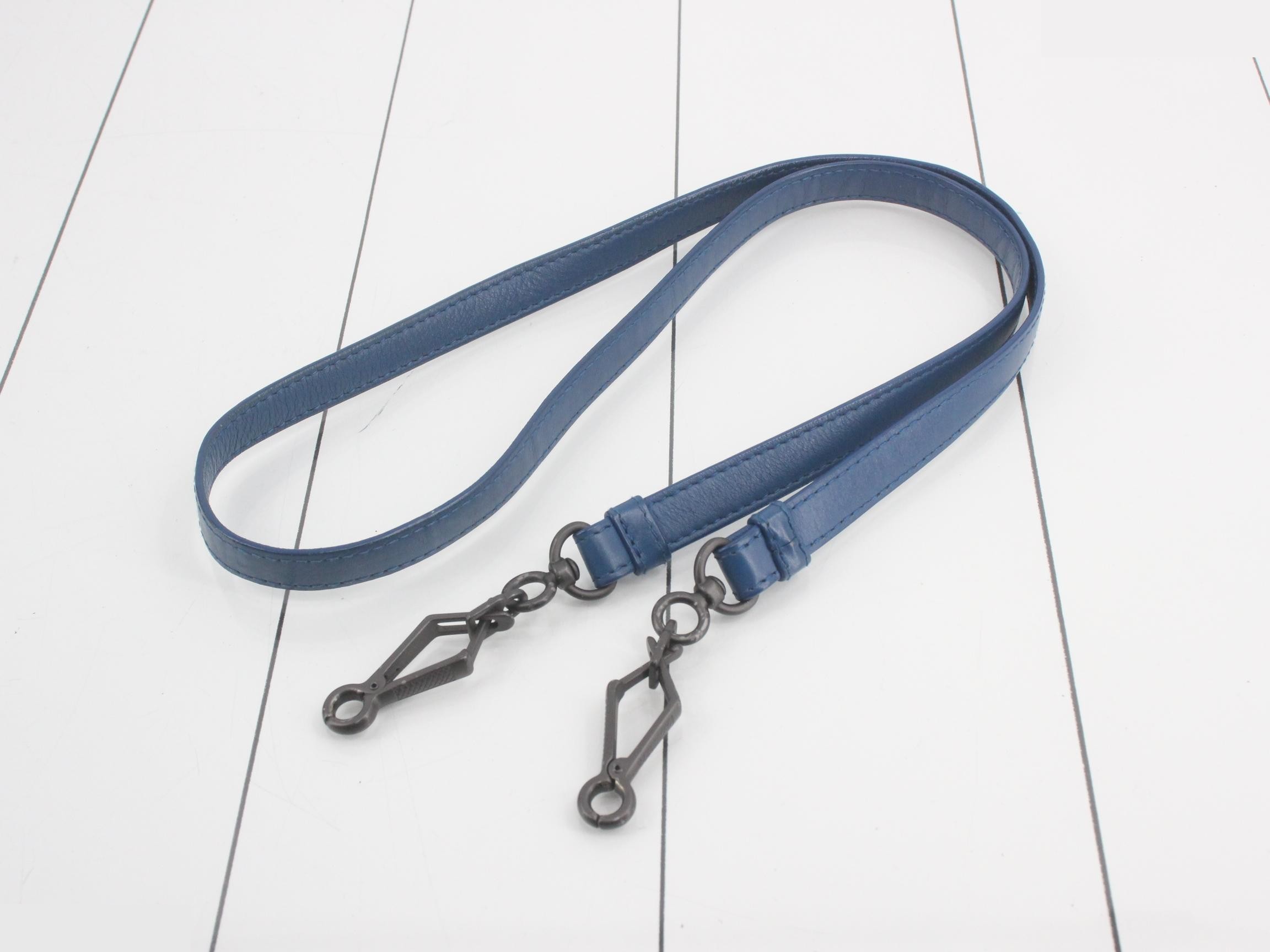 Intrecciato (Bag) - 2-Way Bag with Long Strap - Blue — view 7