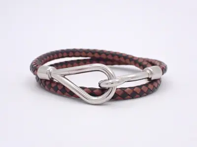 Leather Jumbo Bracelet Choker, Wrist Circumference Approx. 17cm