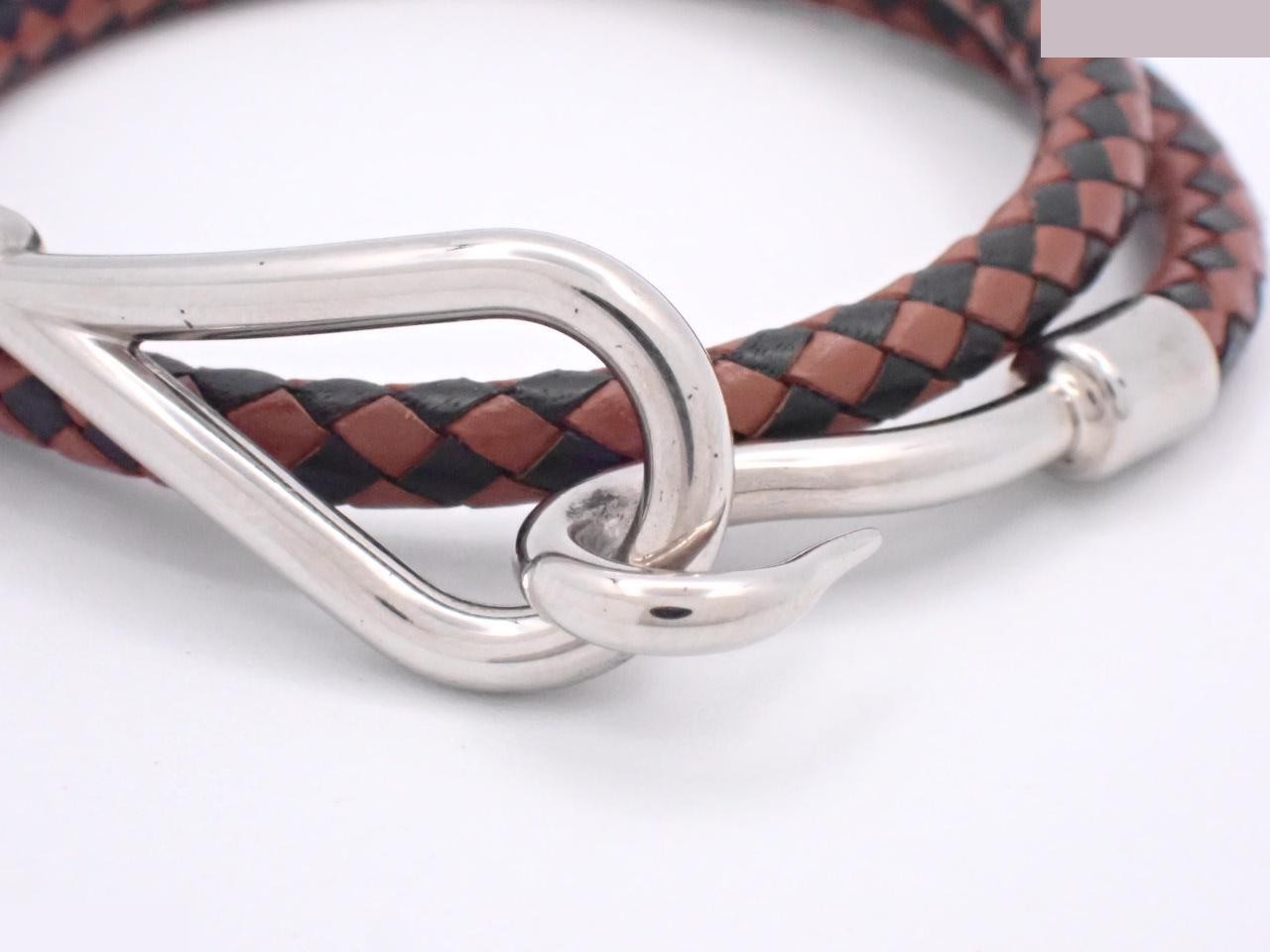 Leather Jumbo Bracelet Choker, Wrist Circumference Approx. 17cm — view 3
