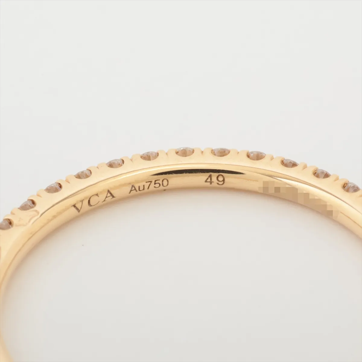 Felicite Eternity Diamond Ring, 750 (PG), 1.0g, Size 49, JX067054 — view 3