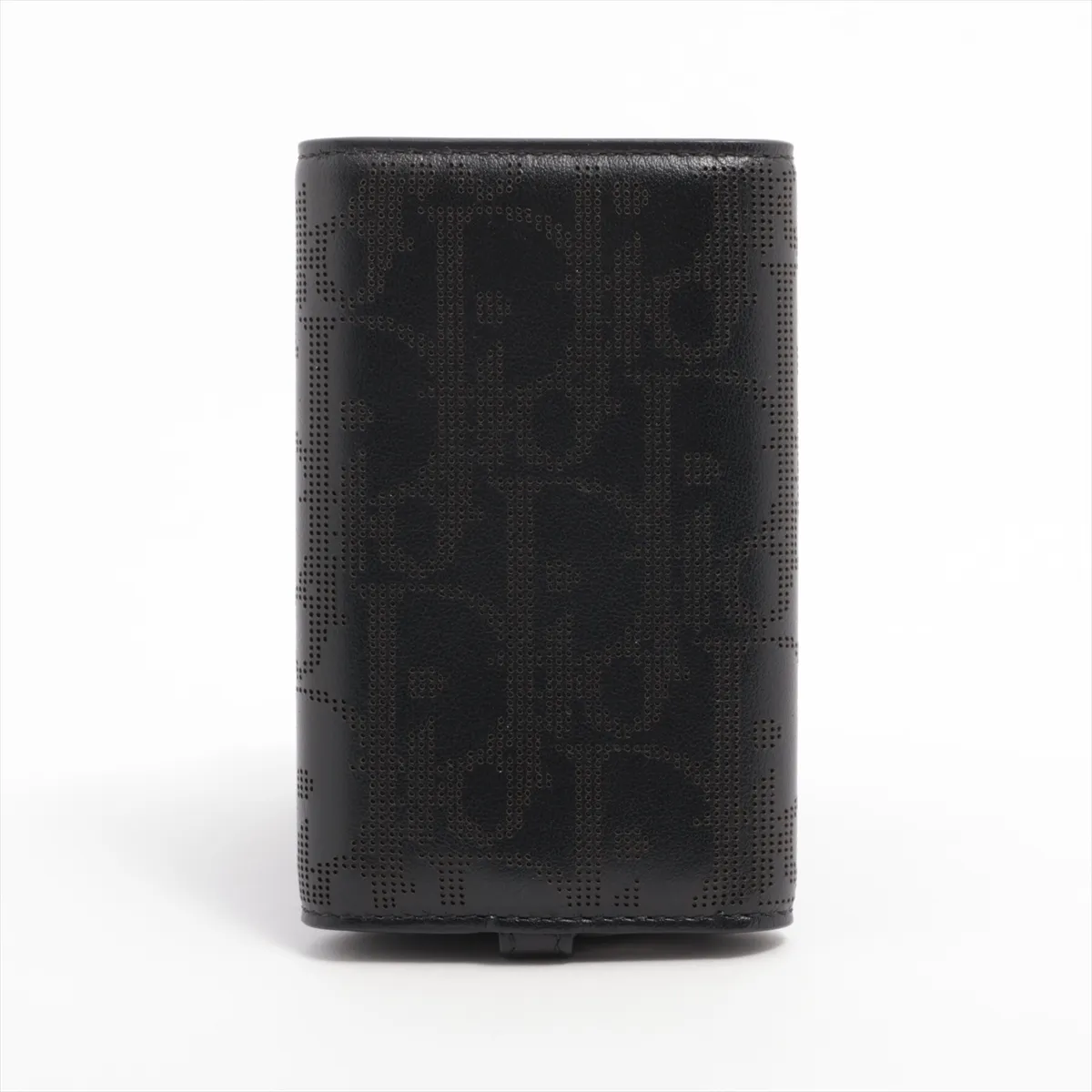Oblique Galaxy Leather Key Case Black — view 2