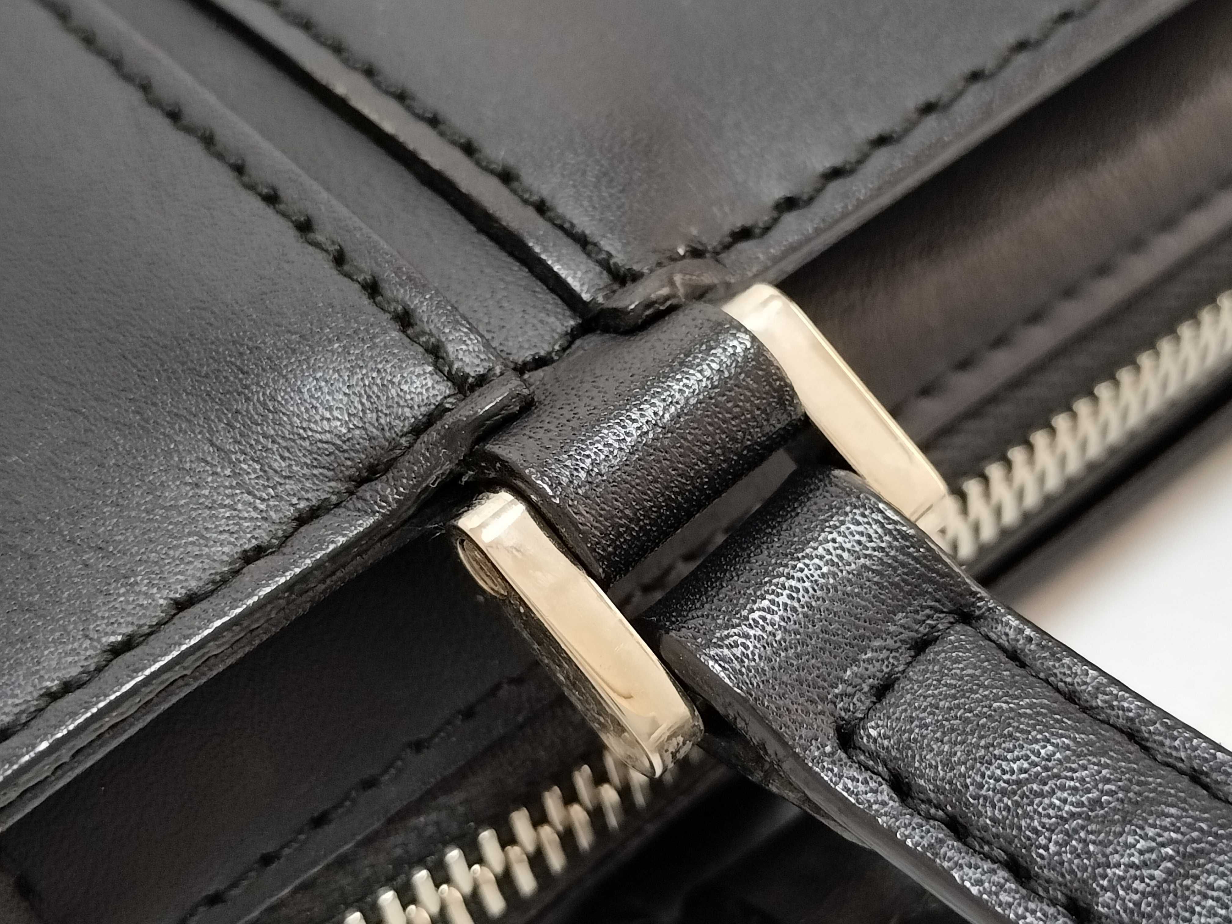 Nova Check Handbag, Black — view 5