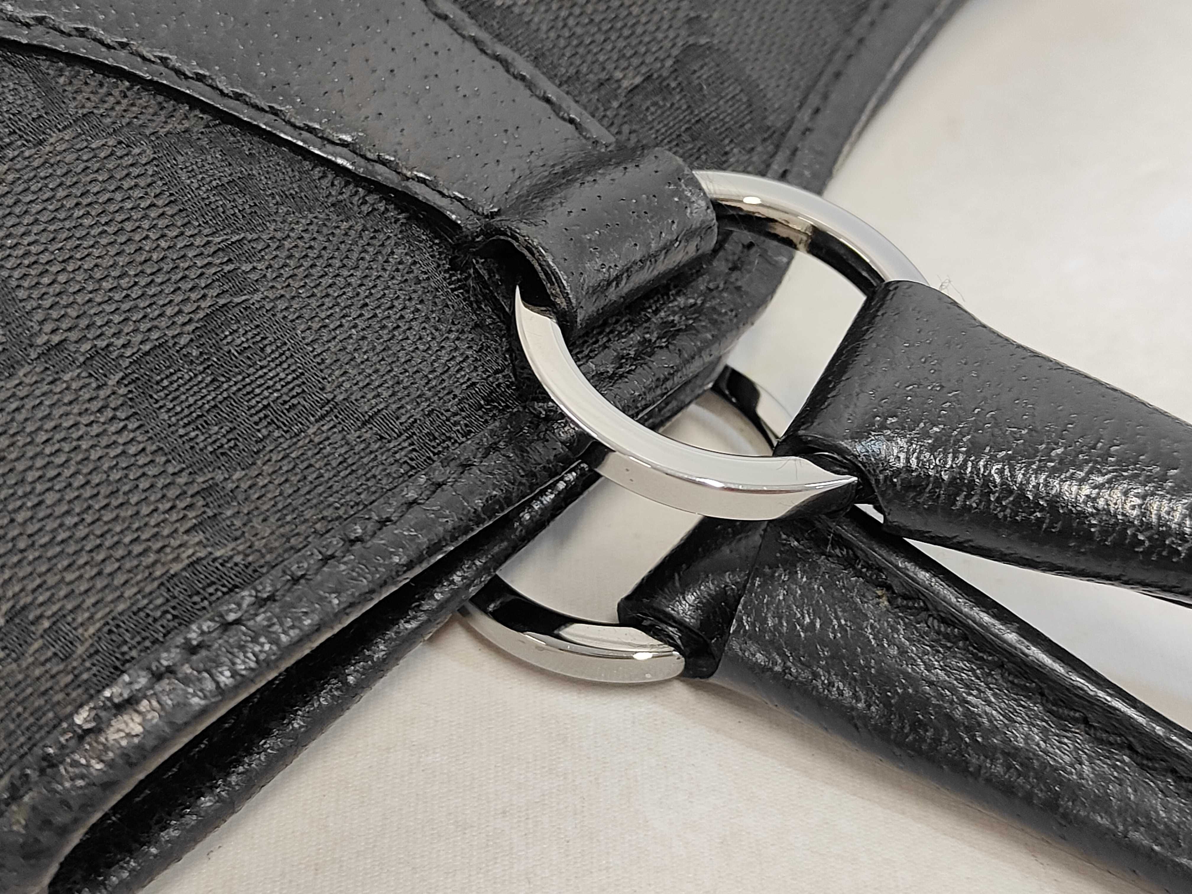 Tote Bag, Leather, GG Canvas, 113015, Handbag — view 6