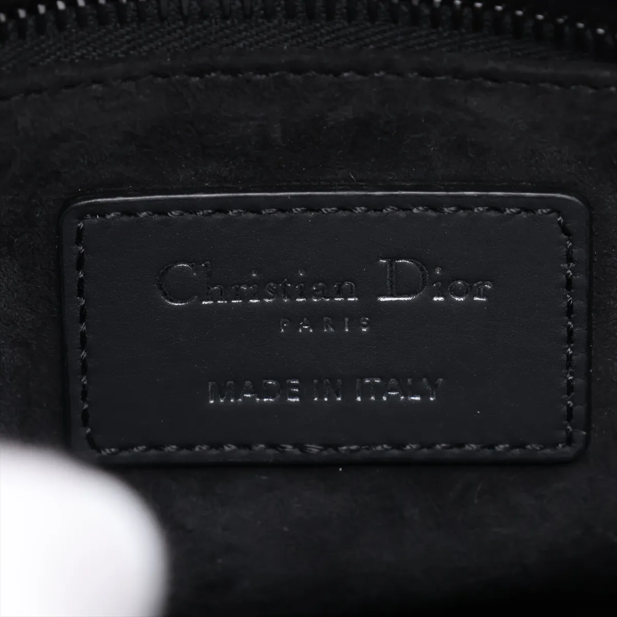 Cannage My Lady Dior Leather 2-Way Handbag, Black — view 11