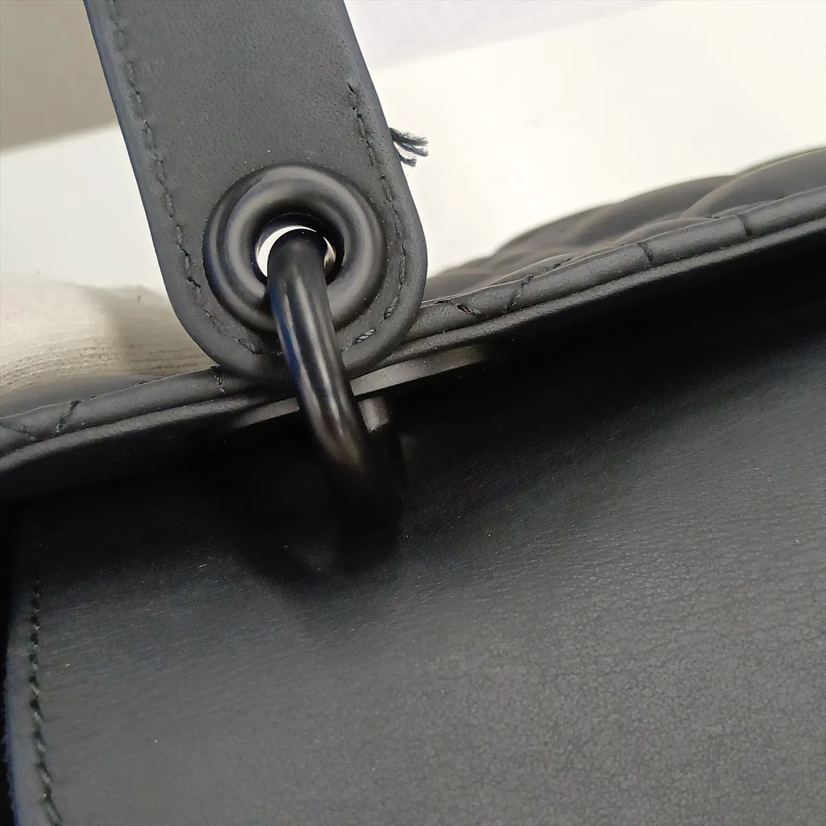 Cannage My Lady Dior Leather 2-Way Handbag, Black — view 12