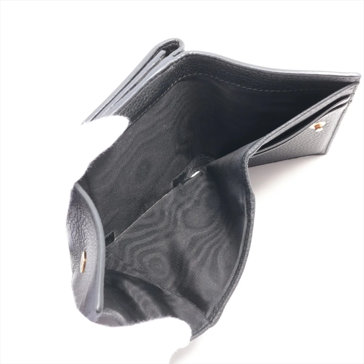 GG Marmont 731694 Leather Compact Wallet Black — view 6
