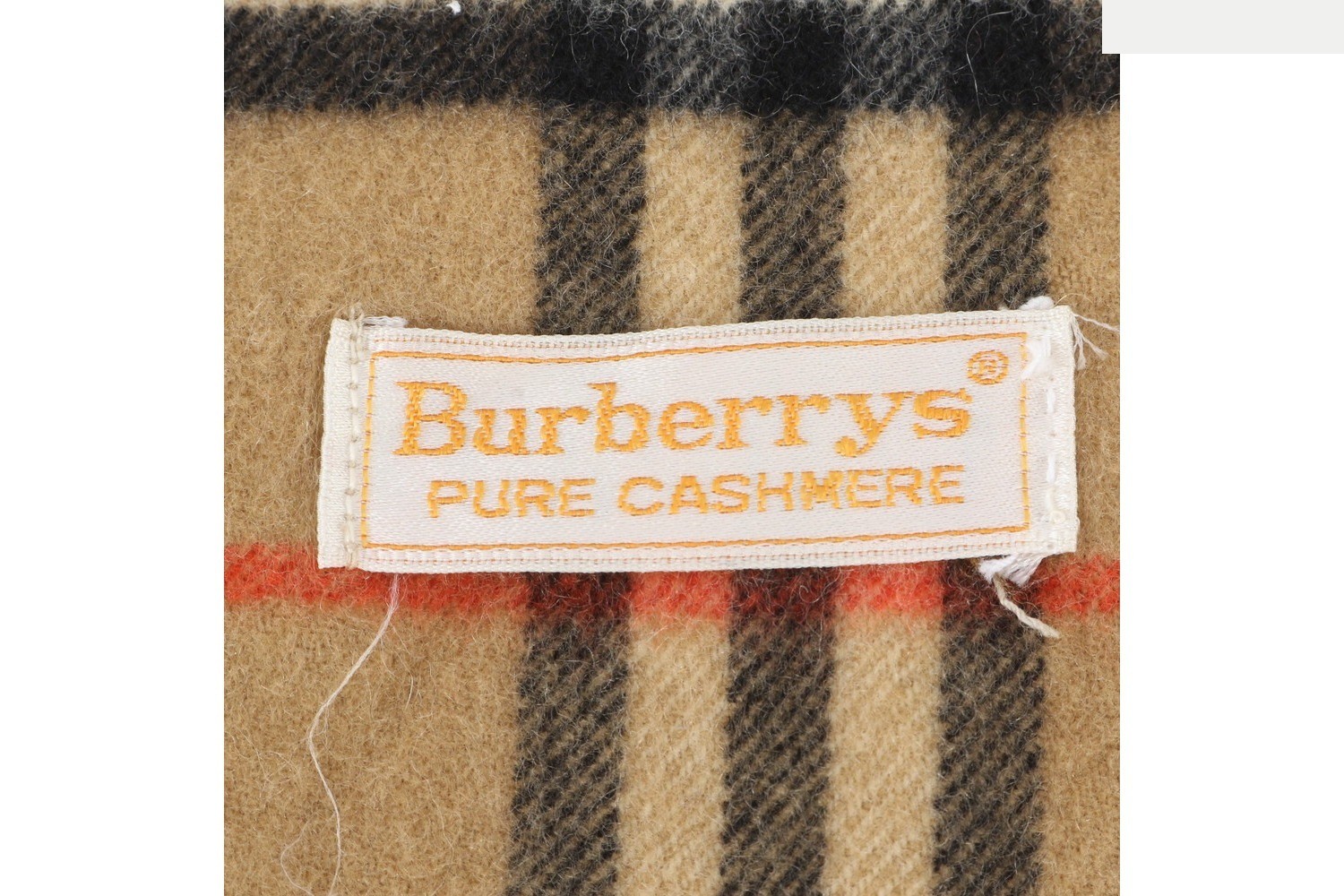 100% Cashmere Check Pattern Scarf — view 6