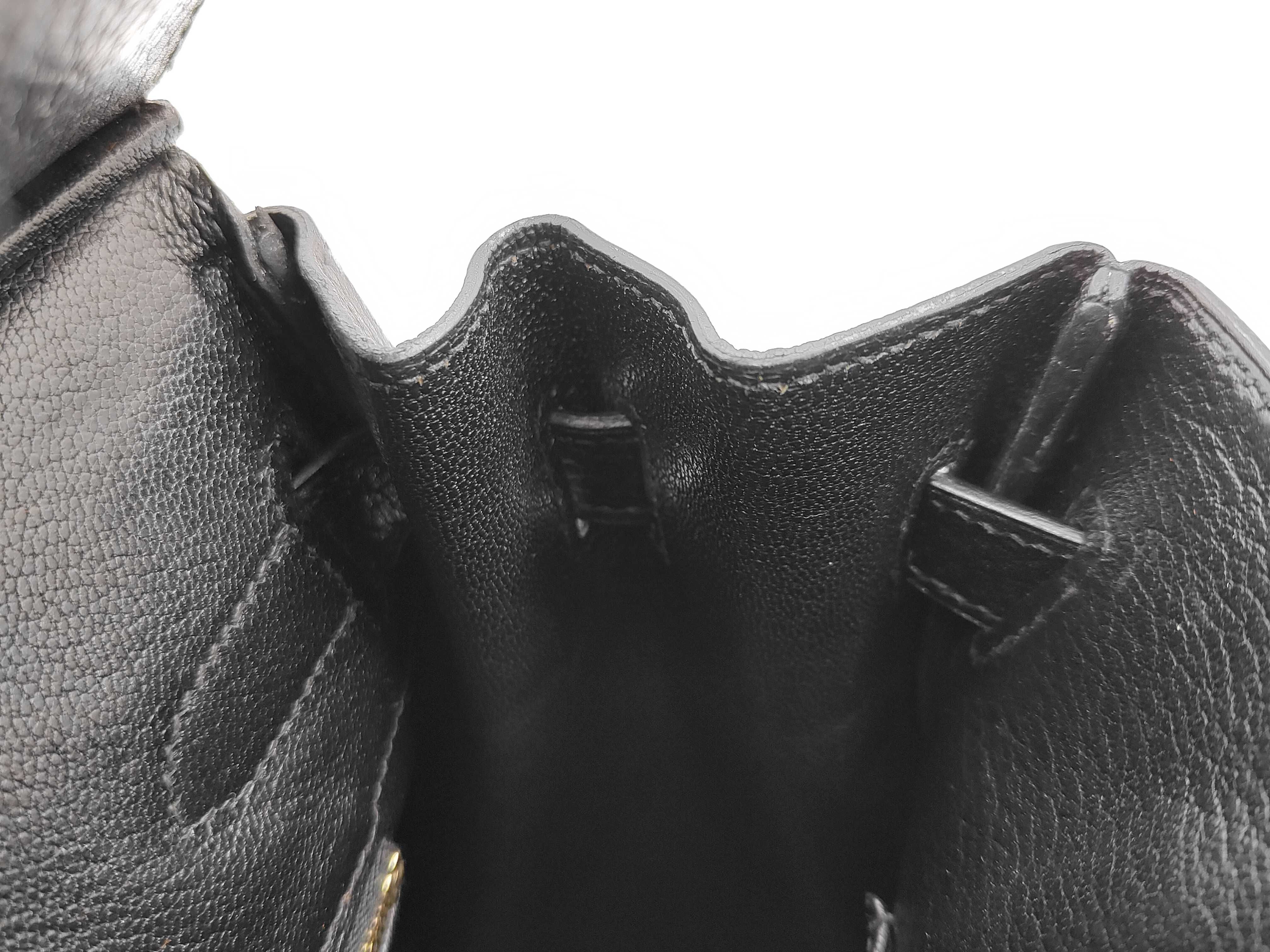 Birkin 30 Togo Leather, Gold Hardware, Black, G Stamp, 40cm Tote Bag — view 7