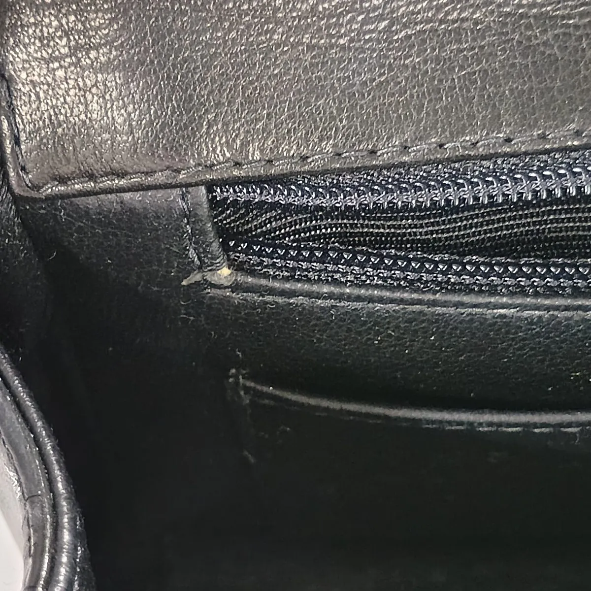 Matelassé Patent Leather Chain Handbag, Black with Gold Hardware, Item Number 3721766 (Serial Number 3) — view 14