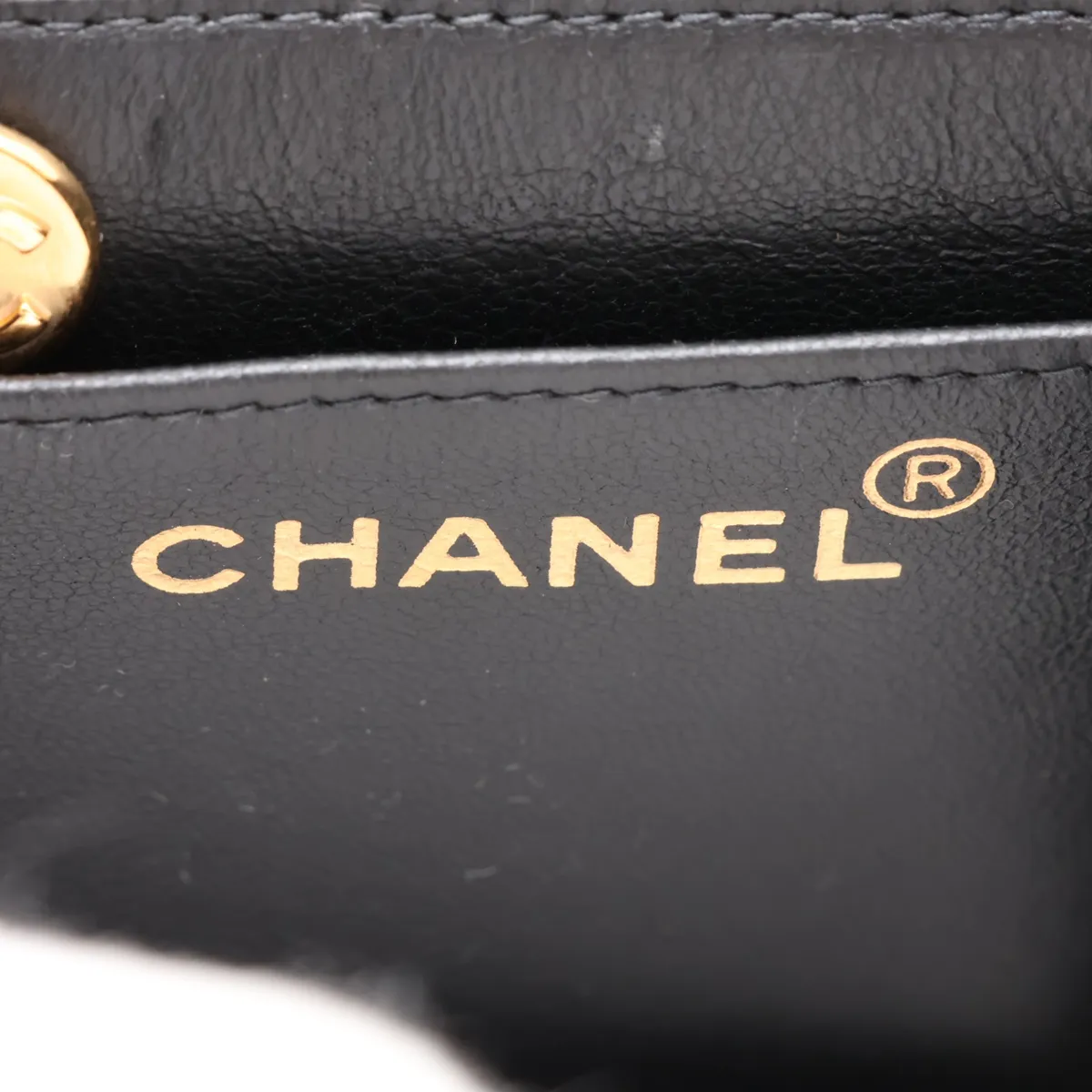 Matelassé Patent Leather Chain Handbag, Black with Gold Hardware, Item Number 3721766 (Serial Number 3) — view 8