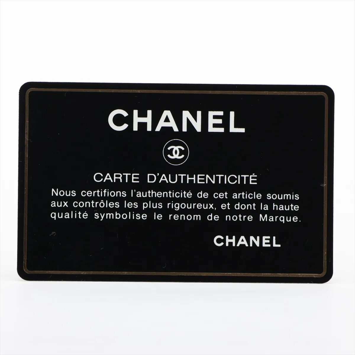 Coco Mark Suede x Leather Chain Wallet, Black with Gold Hardware, 3701143, Series 3 — view 14