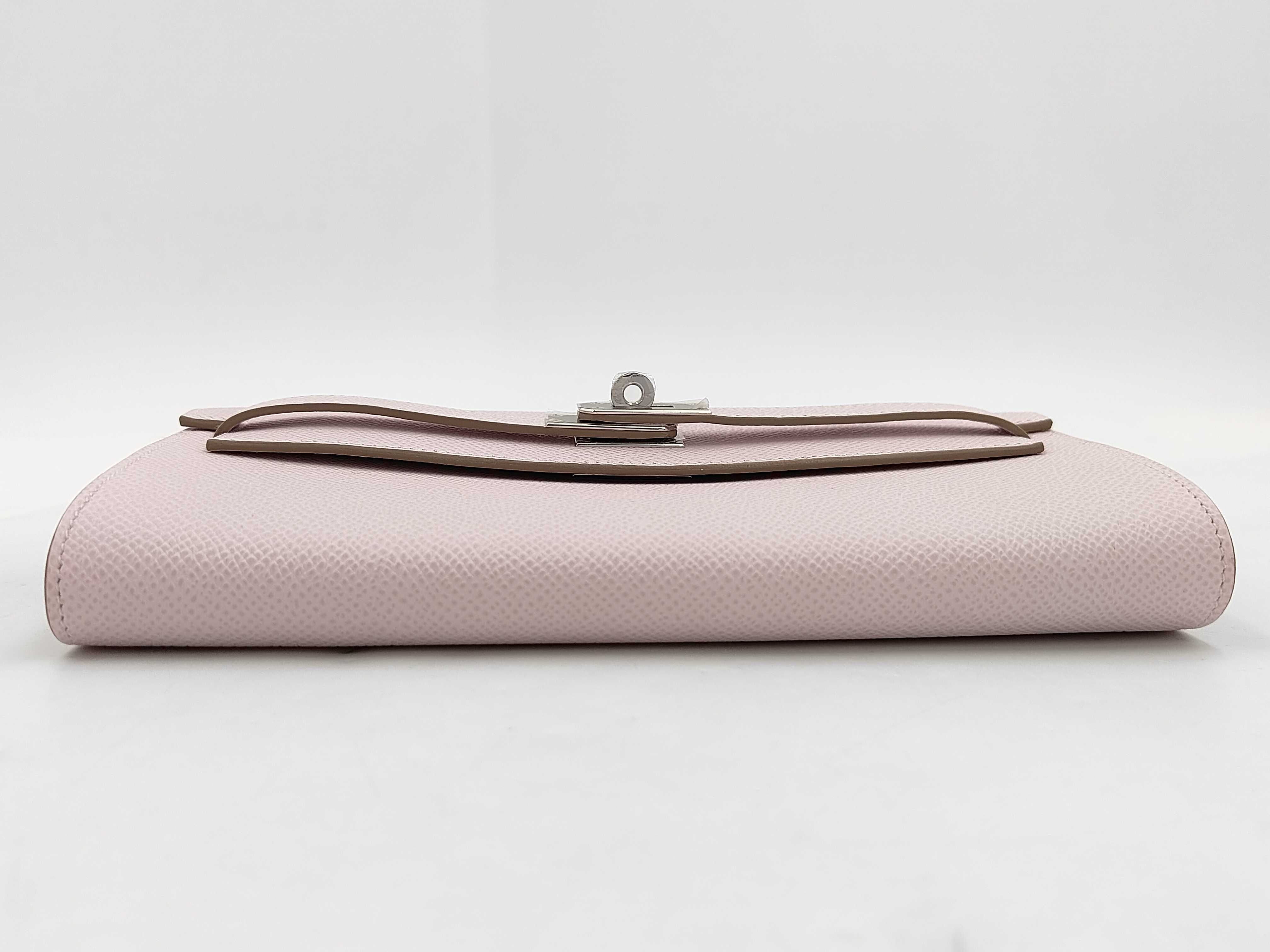 Kelly To Go Epsom Pink Shoulder Bag with Silver Hardware and Protective Seal — view 4