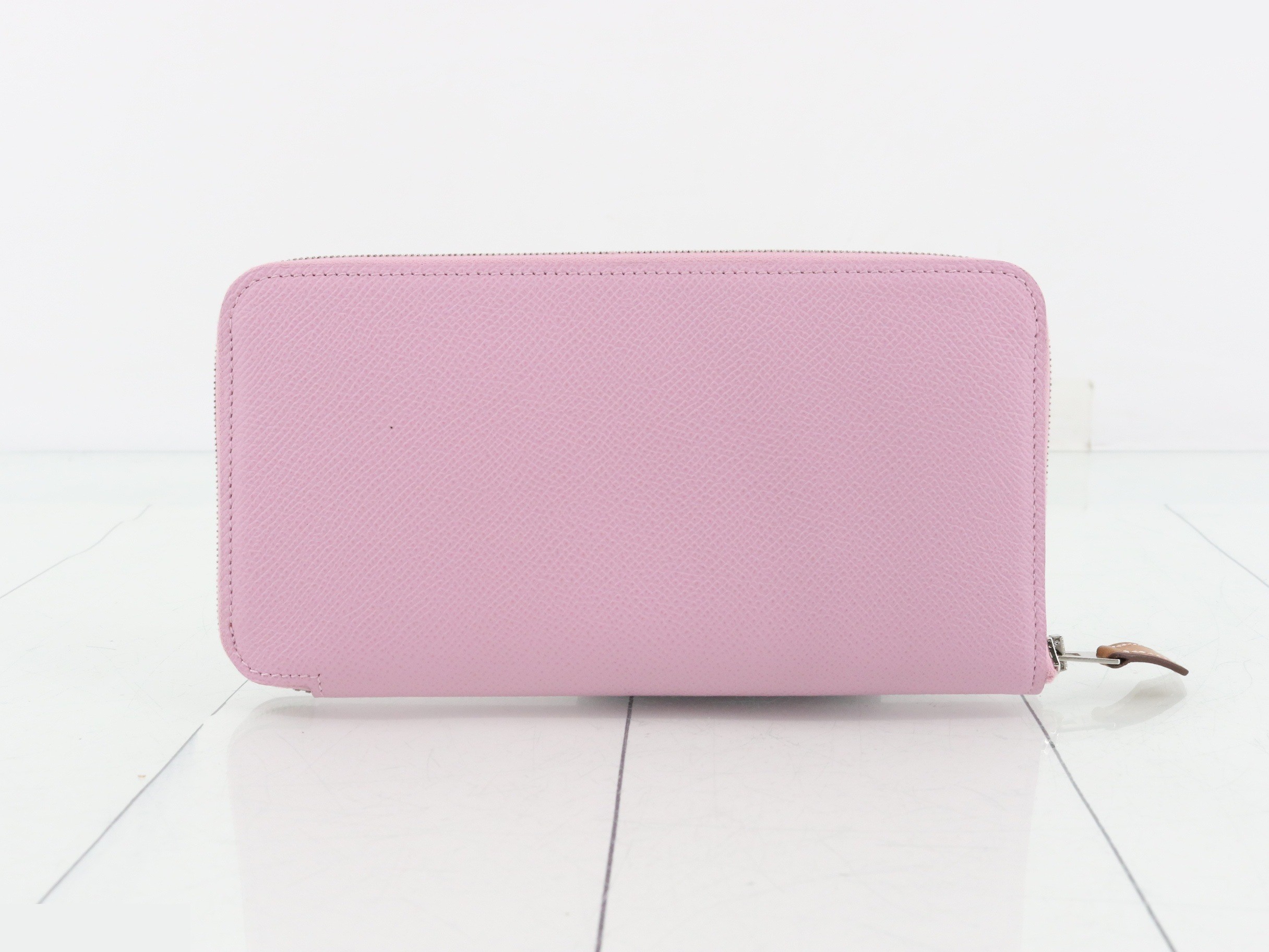 Azap Long Silk In Leather Round Zipper Long Wallet (D Stamp) — view 2