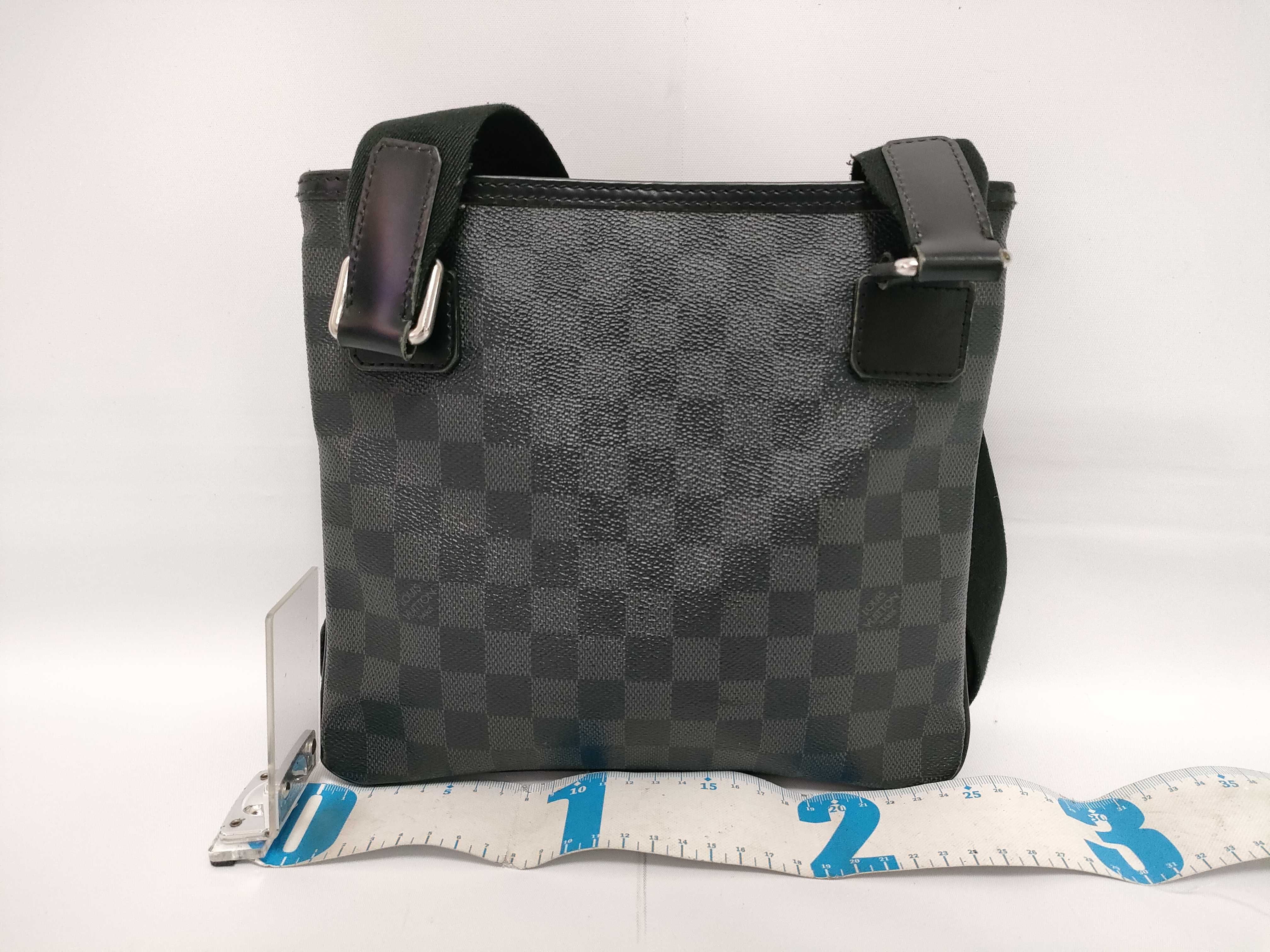 Damier Graphite Thomas Leather Shoulder Bag VI2181 — view 2