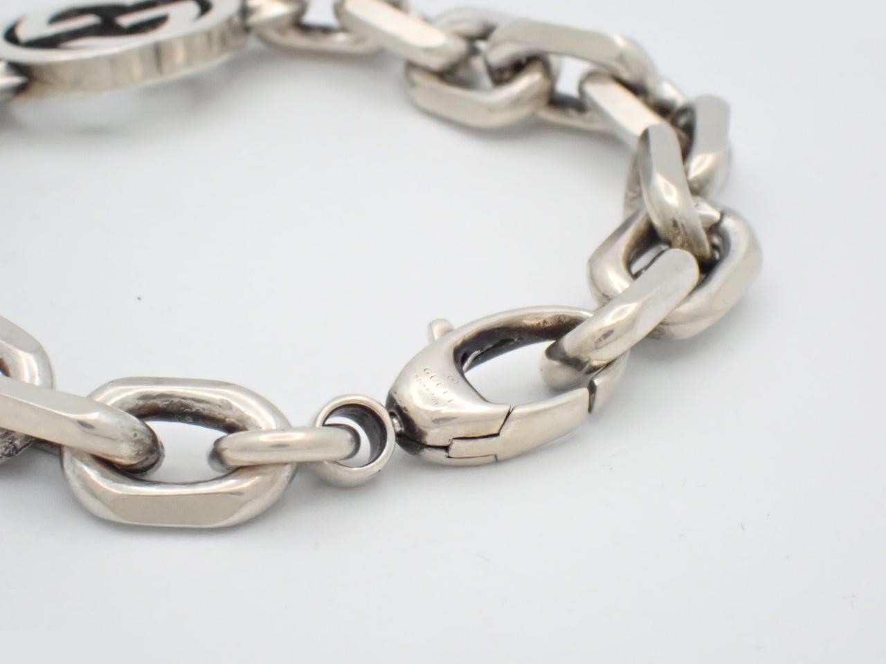 Interlocking G Bracelet, SV925 / 42.8g, Wrist circumference approx. 17cm — view 3