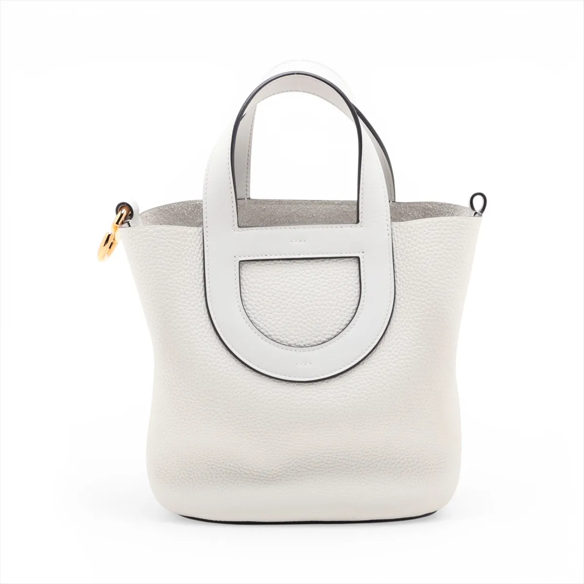 In the Loop 18, Taurillon Clemence x Veau Swift, New White, Silver Hardware, B: 2023 — view 2
