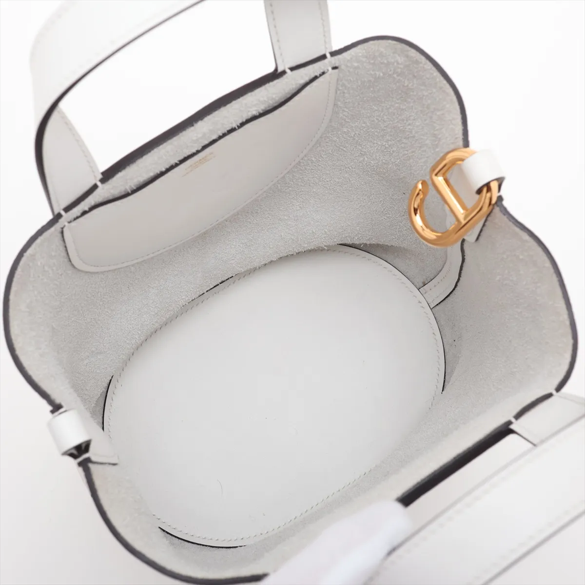 In the Loop 18, Taurillon Clemence x Veau Swift, New White, Silver Hardware, B: 2023 — view 7