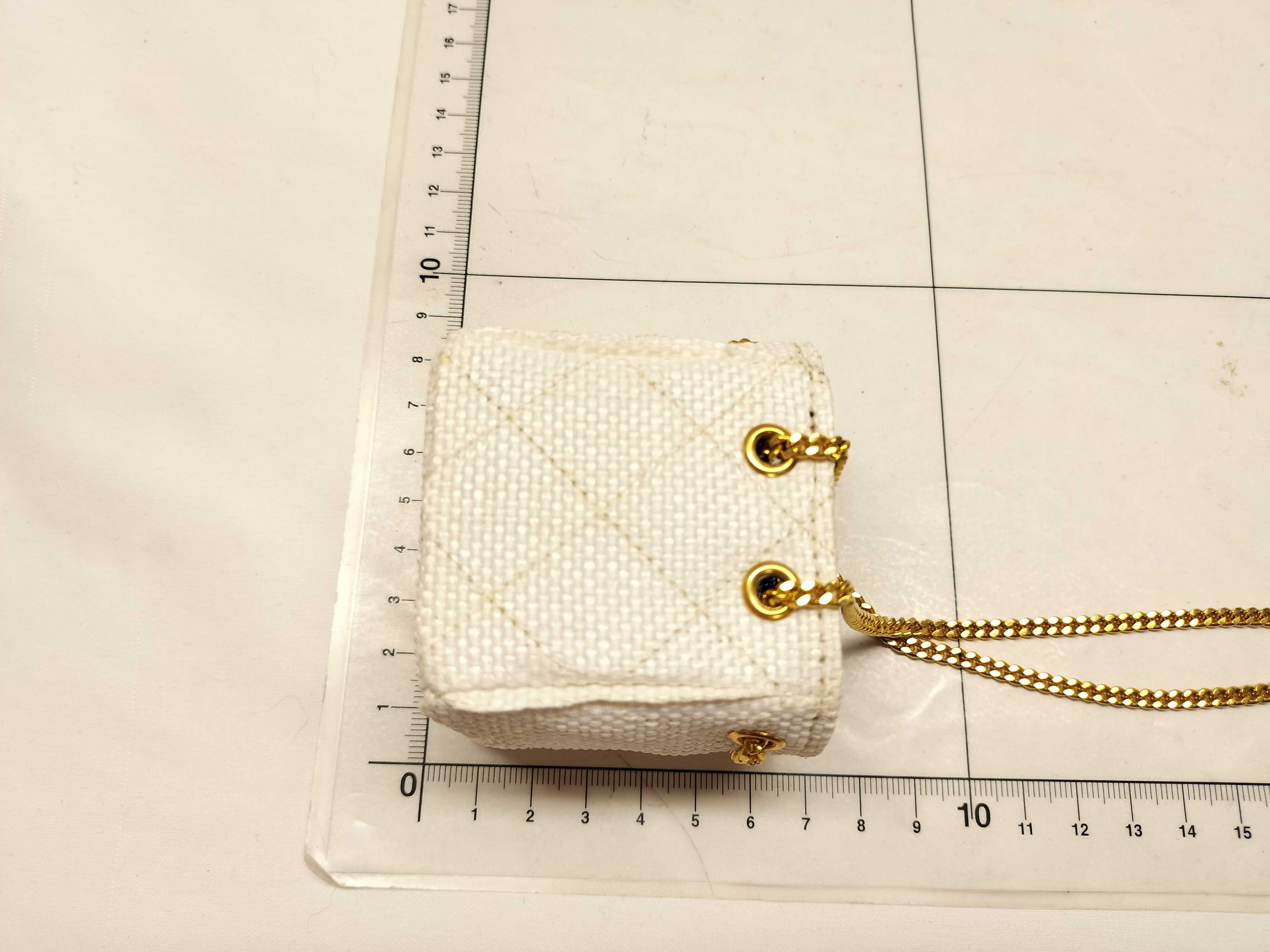Coco Raffia Micro 1990s Vintage White Pouch — view 2