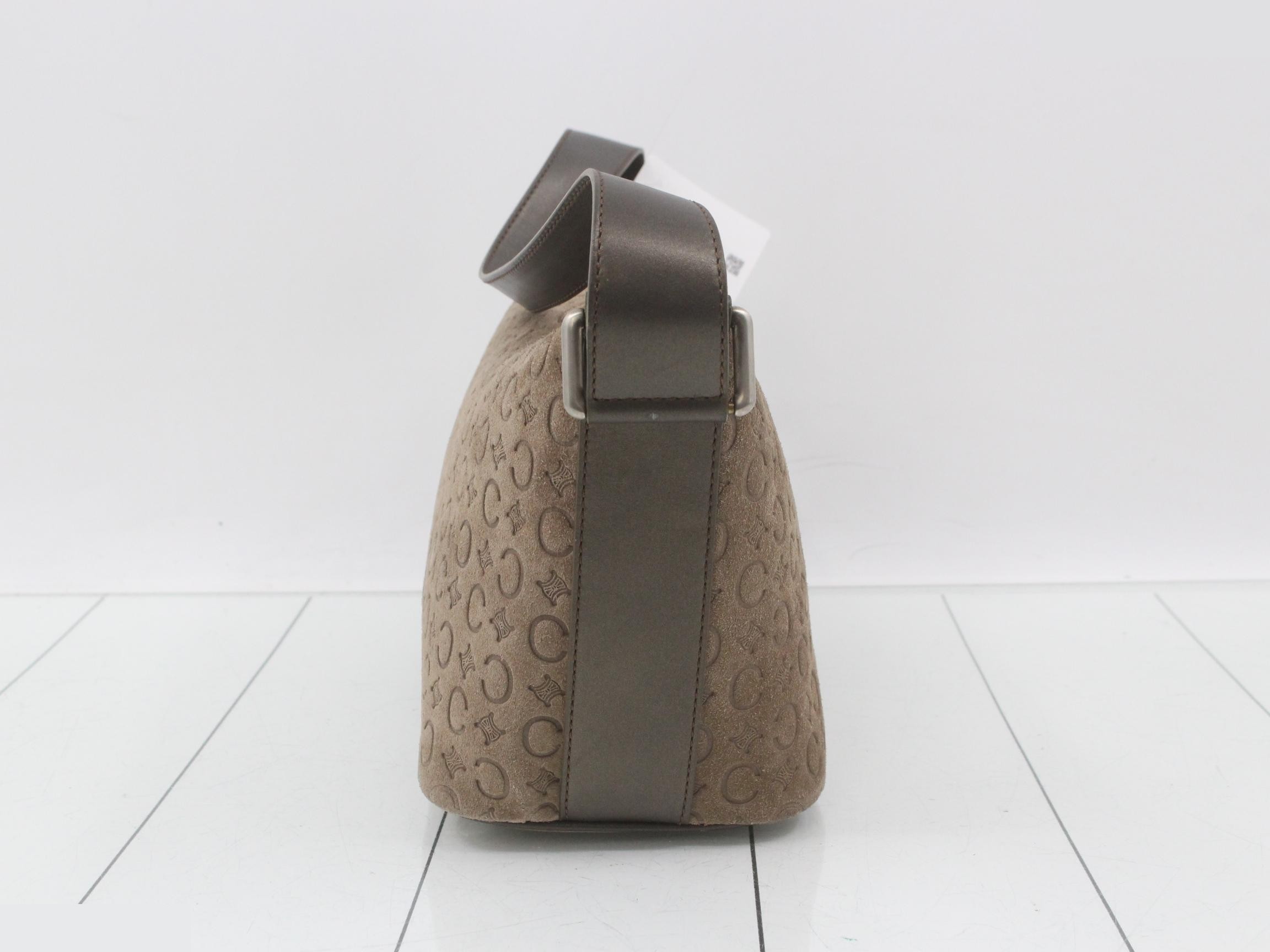 C Macadam Suede Shoulder Bag — view 3