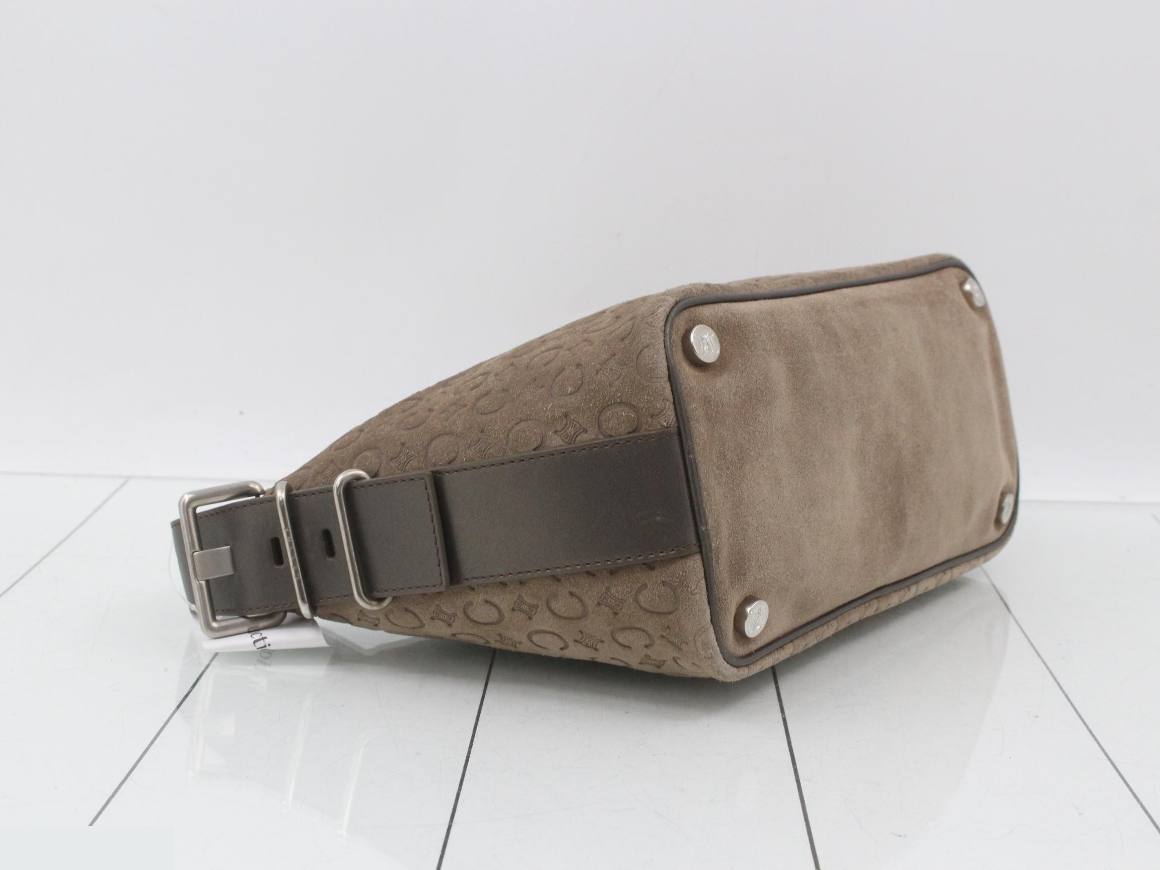 C Macadam Suede Shoulder Bag — view 5