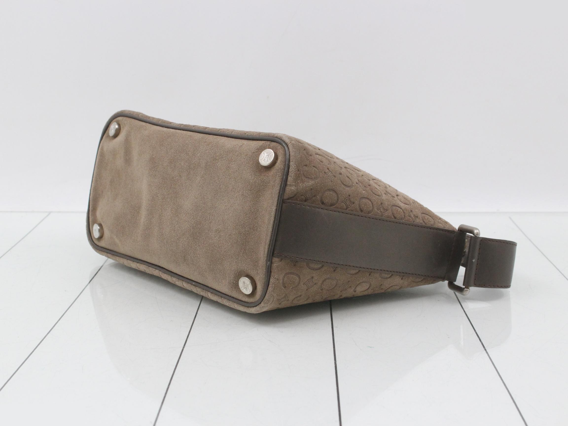 C Macadam Suede Shoulder Bag — view 6