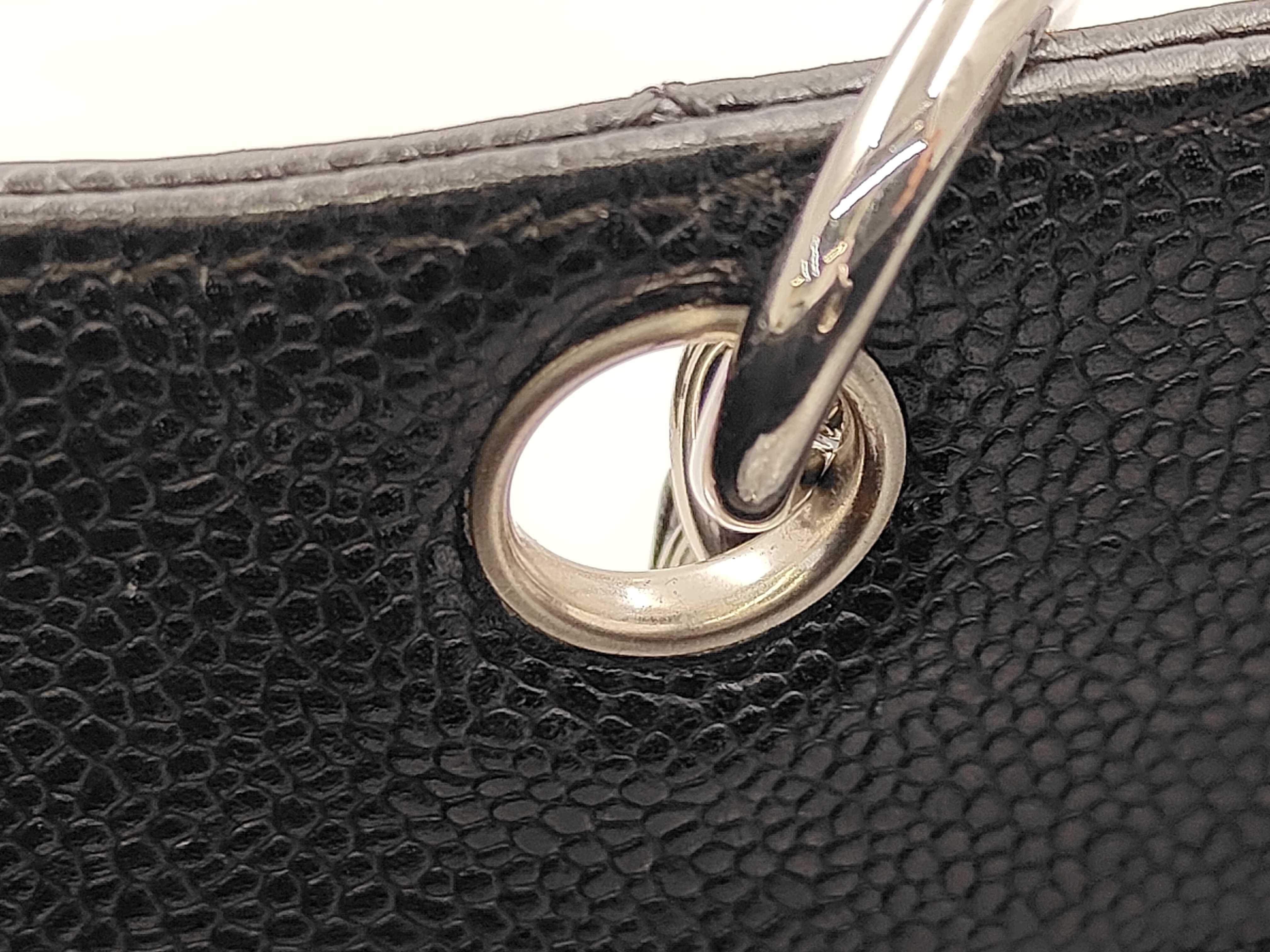 Caviar Skin PST Chain Tote Bag, Black, Series 11 Tote Bag — view 5