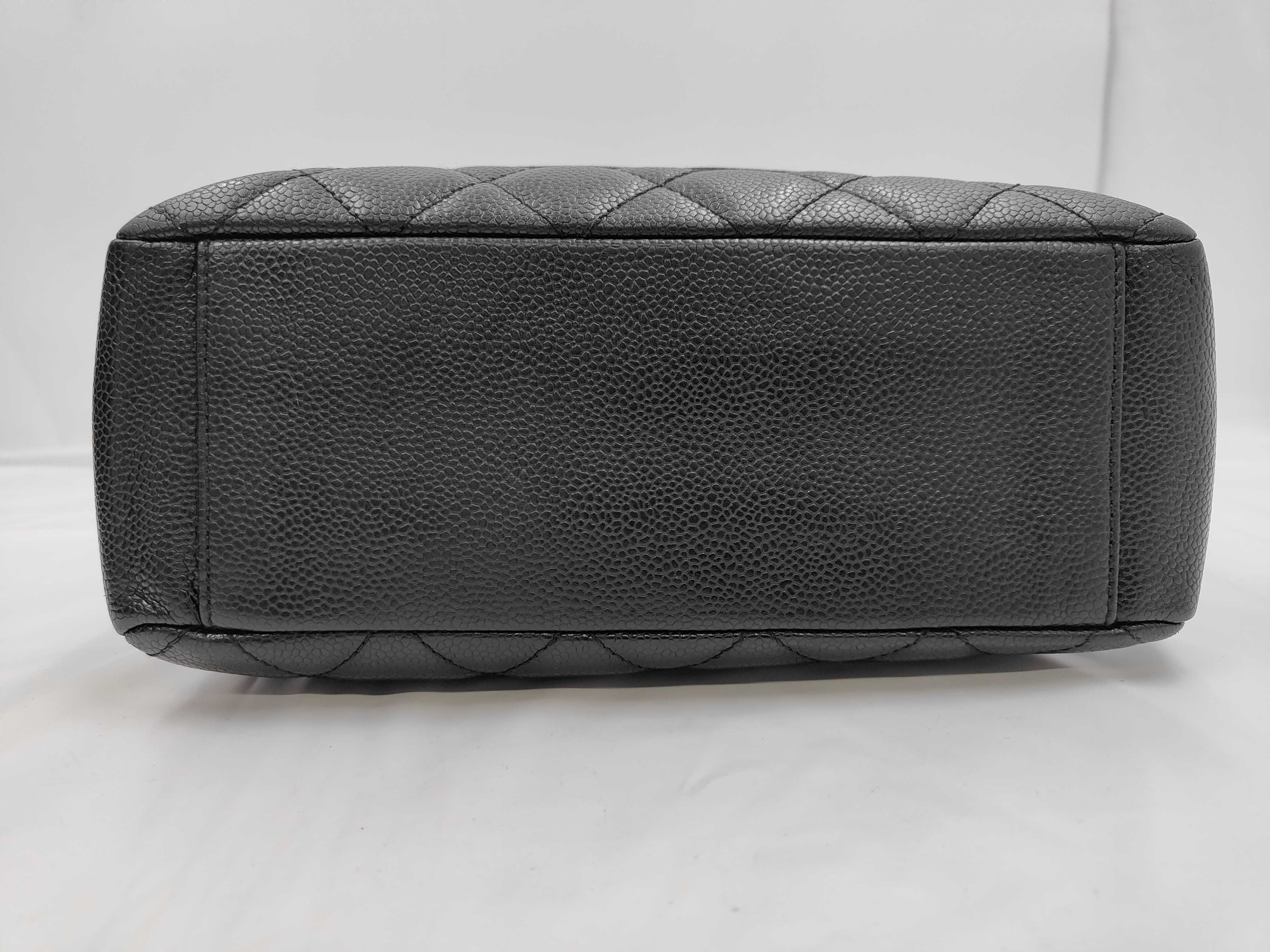 Caviar Skin PST Chain Tote Bag, Black, Series 11 Tote Bag — view 7