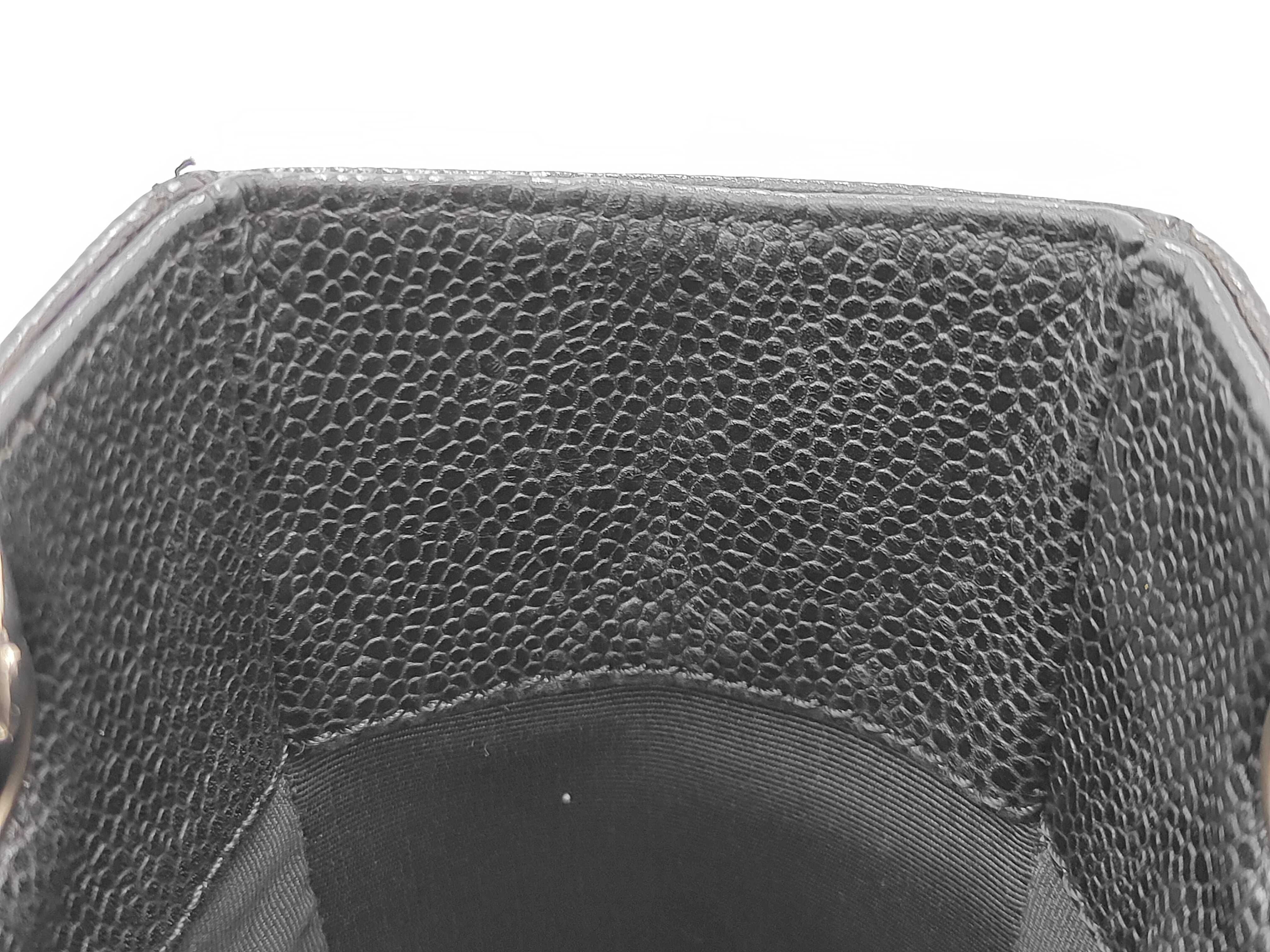 Caviar Skin PST Chain Tote Bag, Black, Series 11 Tote Bag — view 8