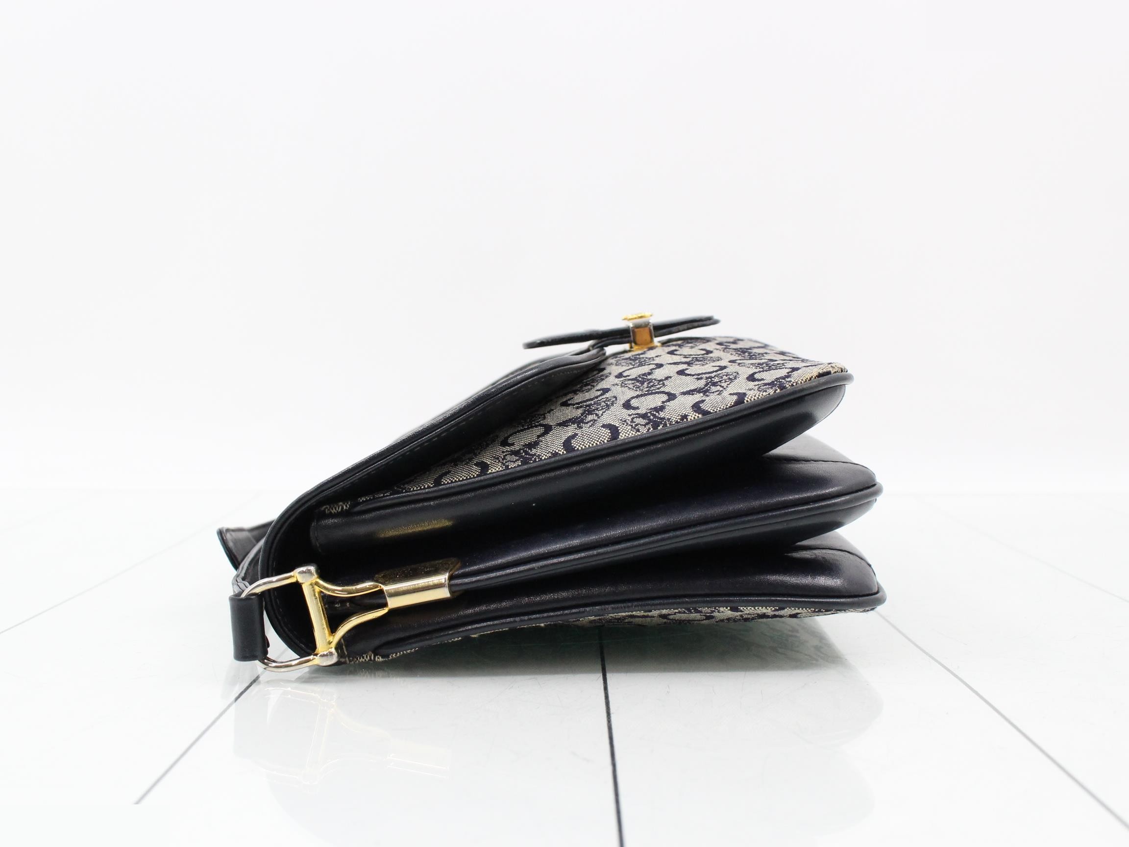 C Macadam Canvas Leather Shoulder Bag — view 4
