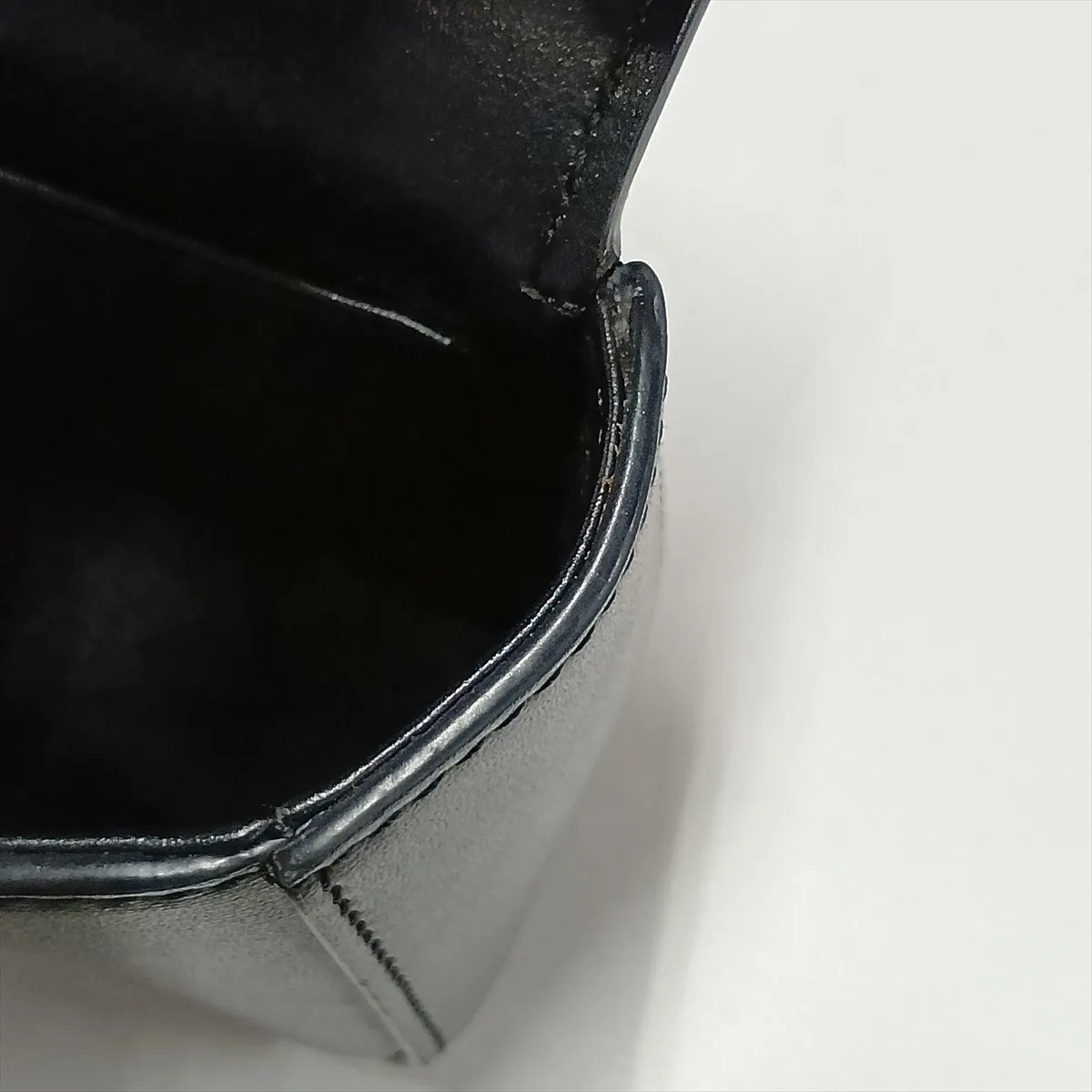 Triomphe Mini Claude Leather Shoulder Bag, Black — view 9
