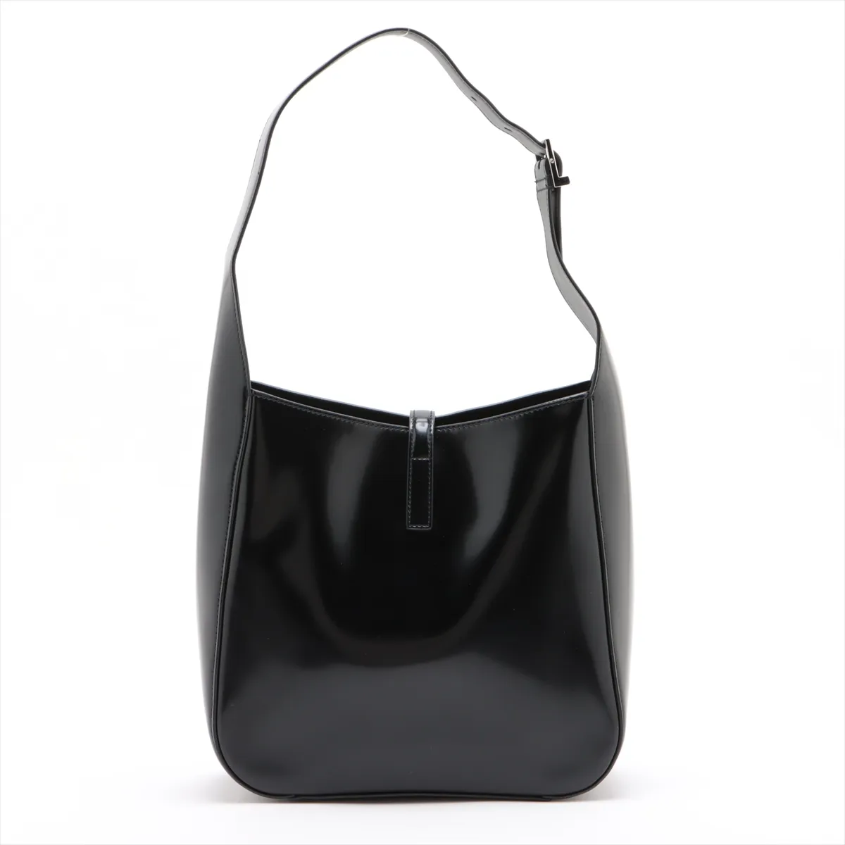 LE 5 A 7 Small Patent Leather Shoulder Bag Black 727709 — view 2