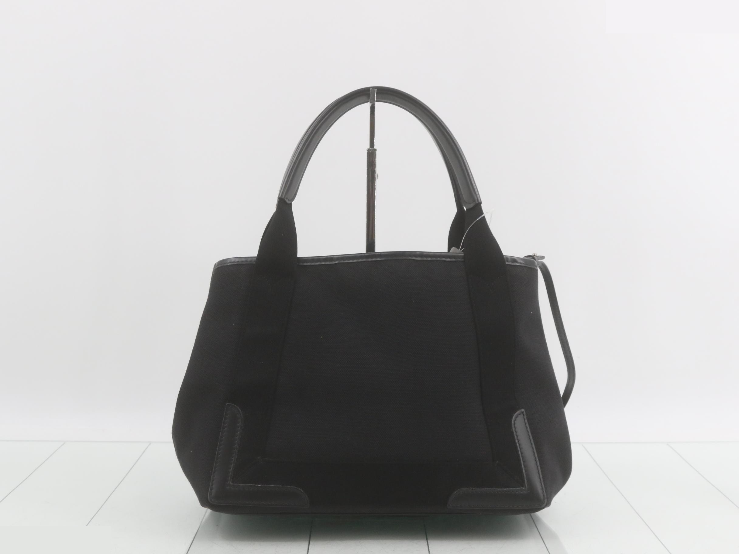 Navy Cabas Canvas/Leather Black — view 2