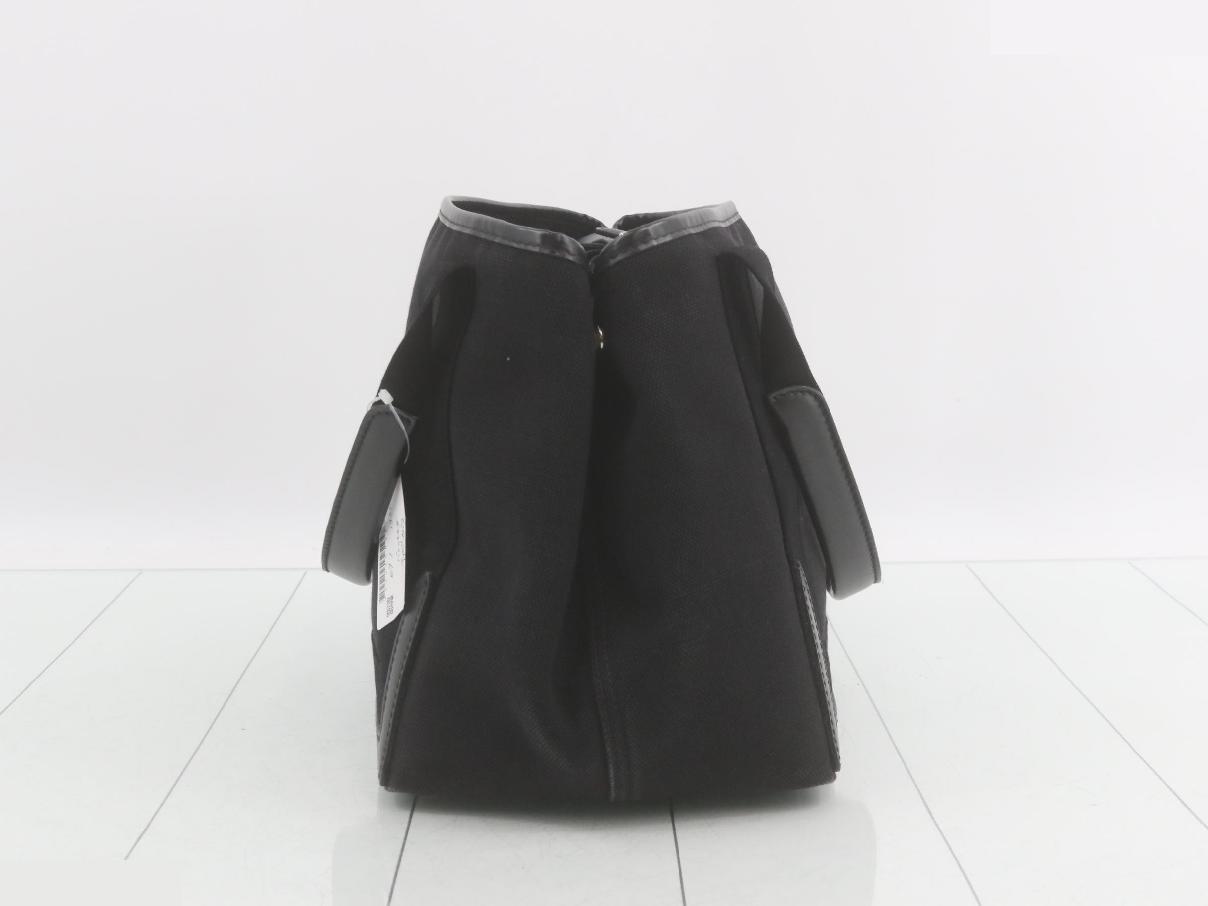 Navy Cabas Canvas/Leather Black — view 4