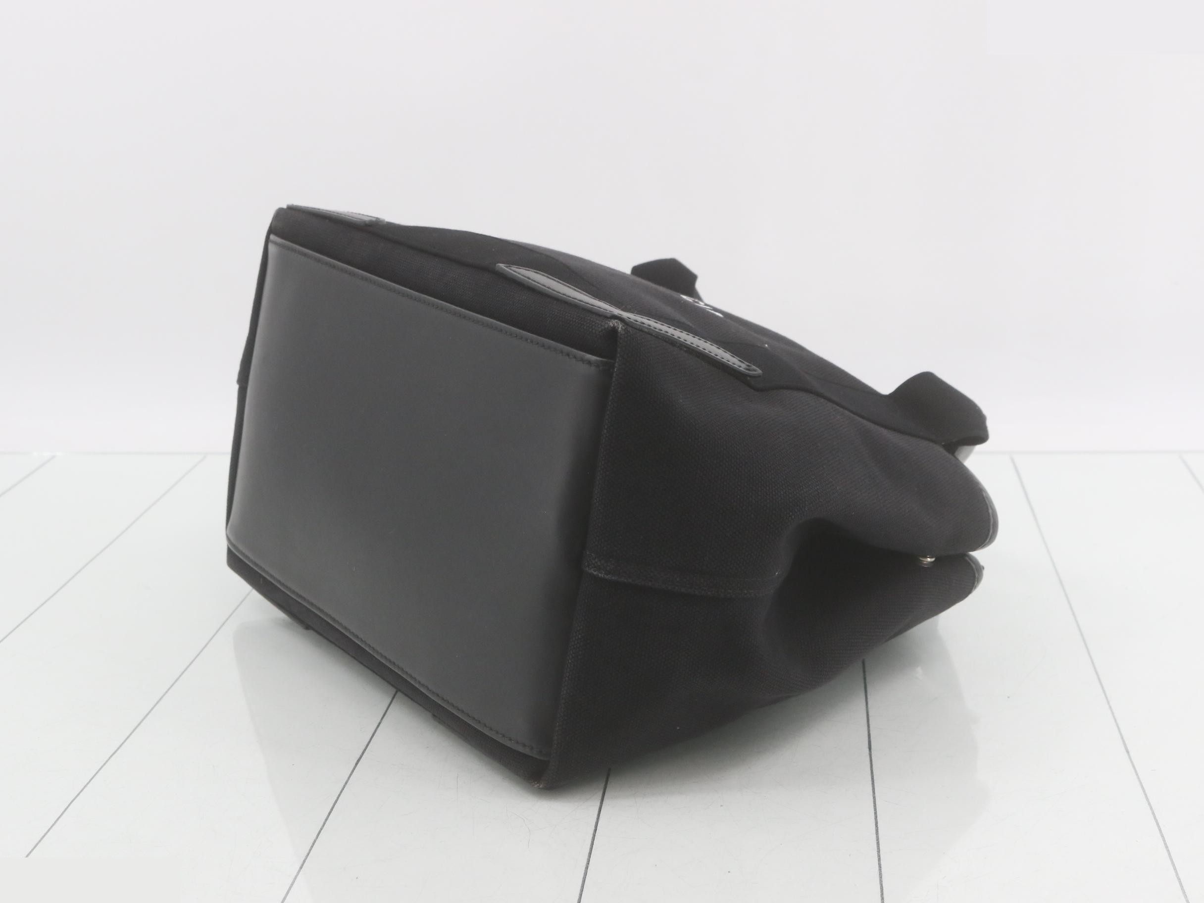 Navy Cabas Canvas/Leather Black — view 6