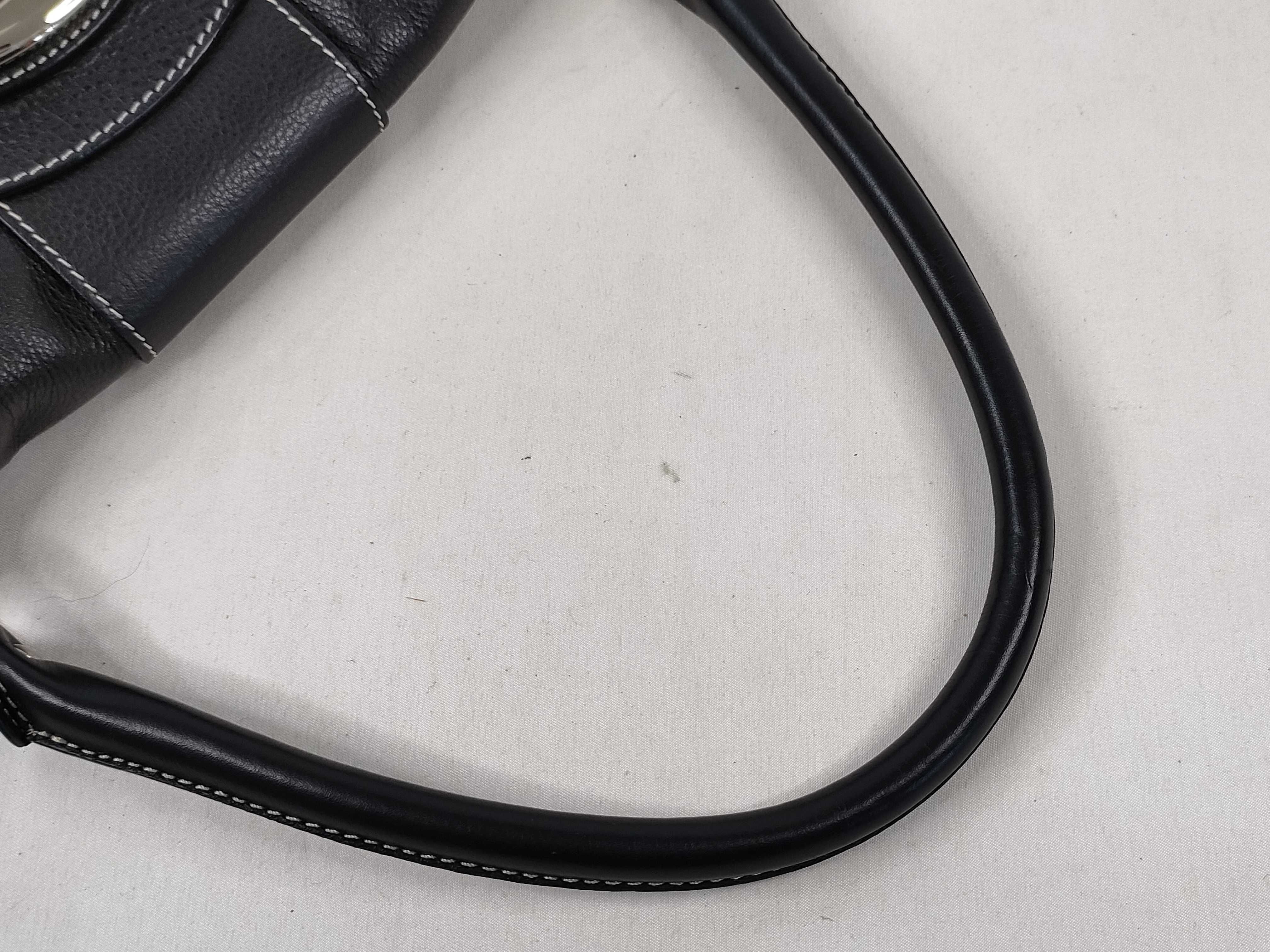 Logo CD Logo Leather Handbag Black Handbag — view 3