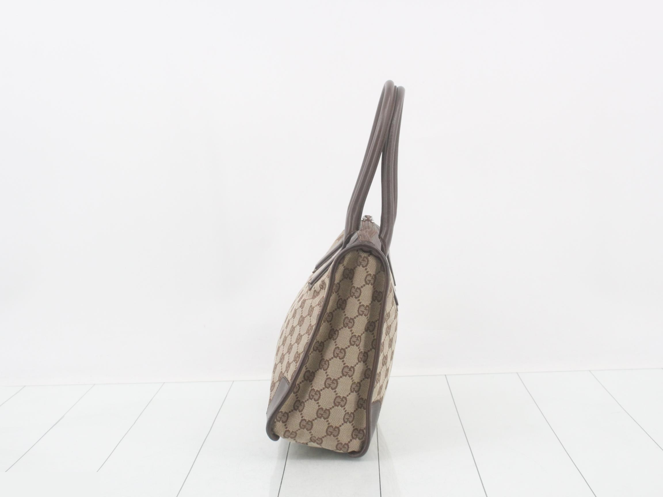 GG Canvas Leather Handbag — view 3