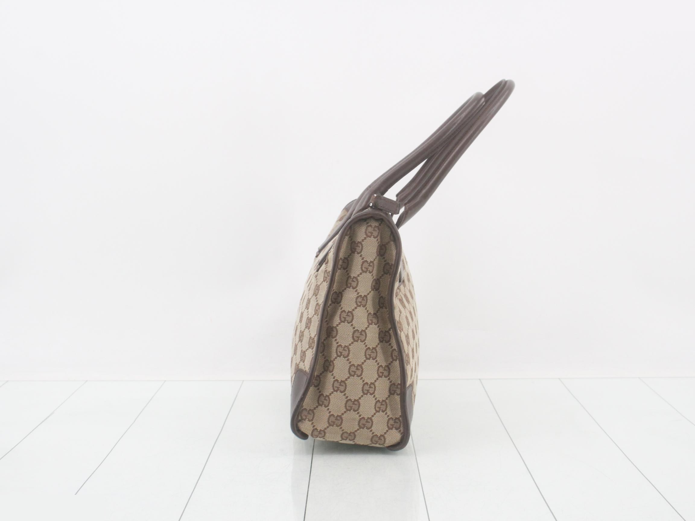 GG Canvas Leather Handbag — view 4