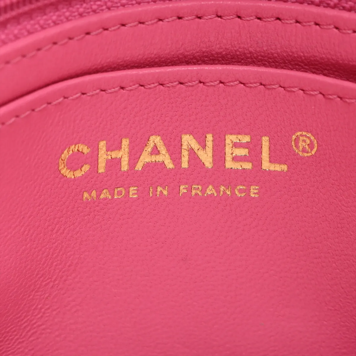 Matelasse Lambskin Single Flap Single Chain Bag Pink Gold Hardware U291U7A0 Random Plate — view 8