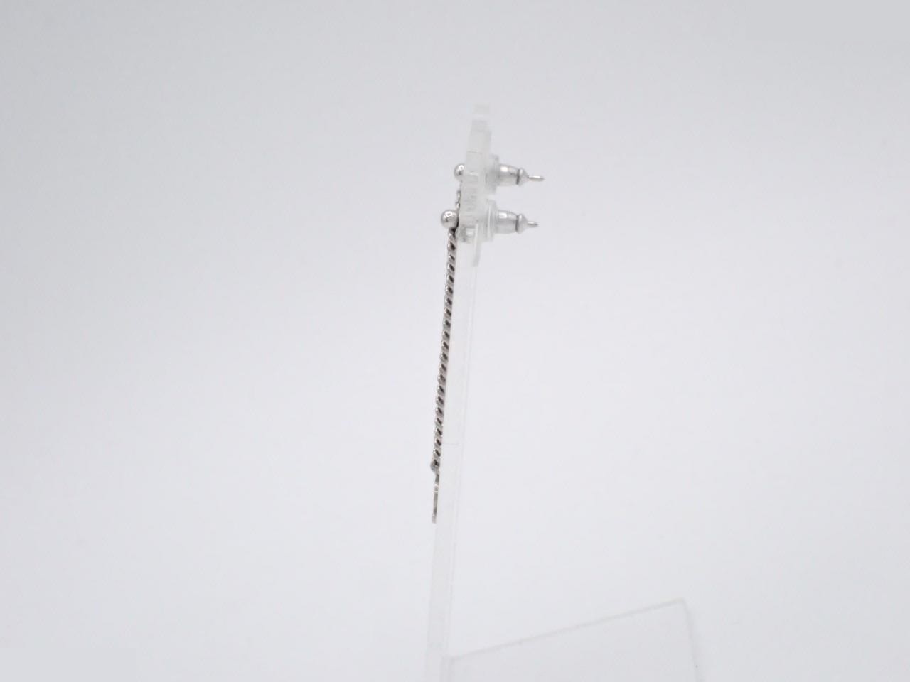 Coco Mark Swing Chain Earrings — view 3