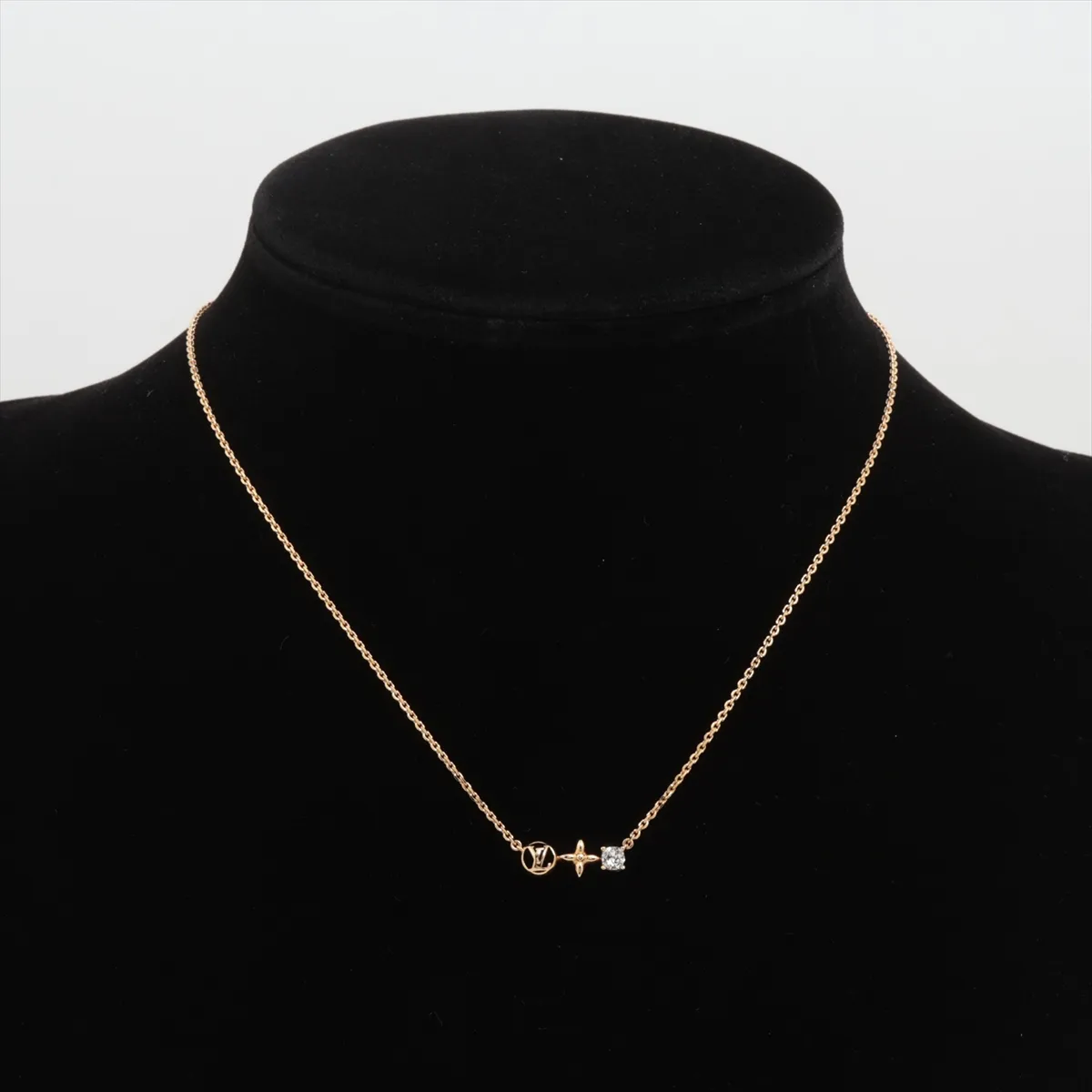 M00368 Collier Petit Louis LE2286 Necklace, GP x Rhinestone, Gold, — view 5