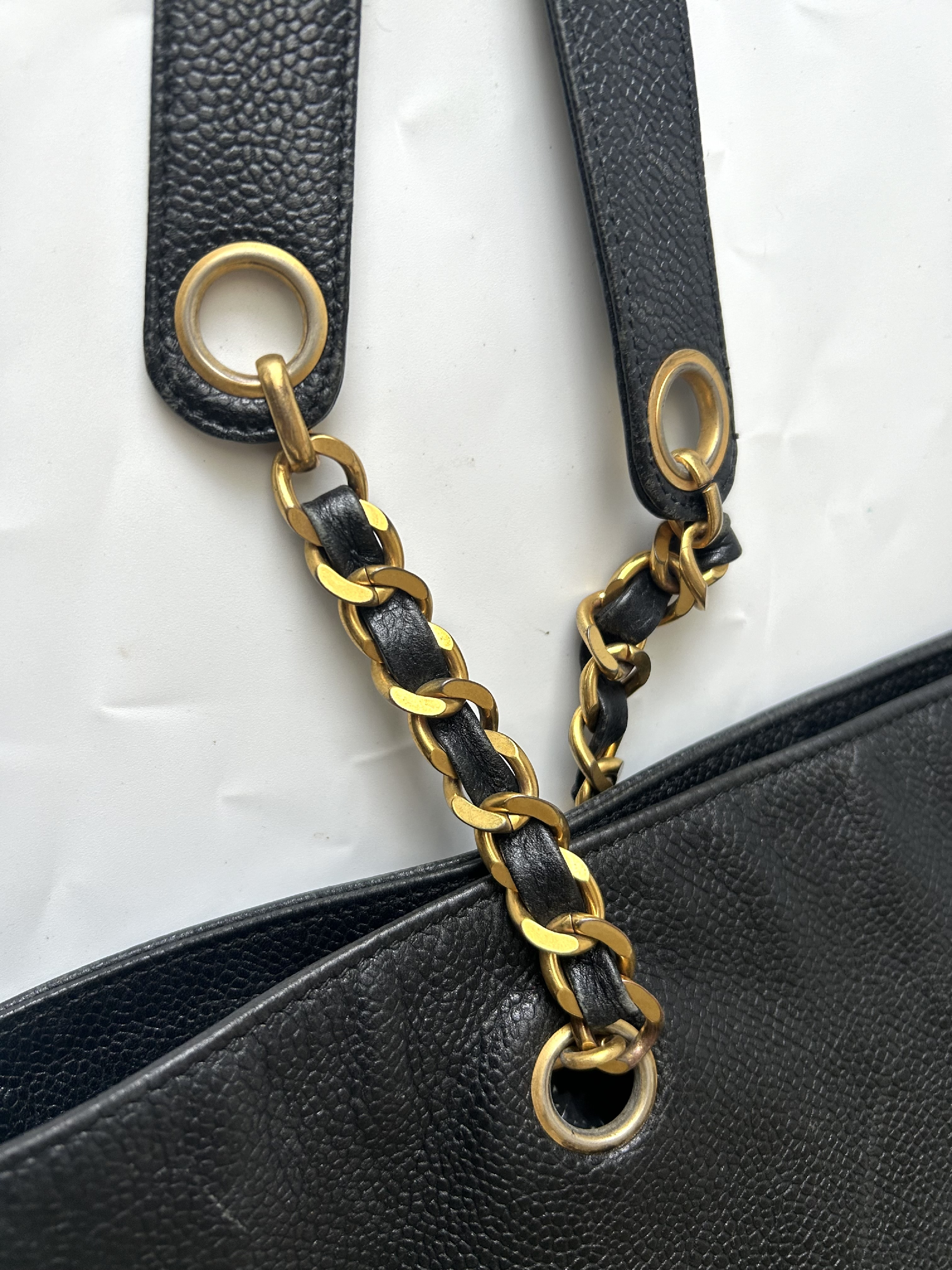 Caviar Skin Large Coco Tote Bag — view 6