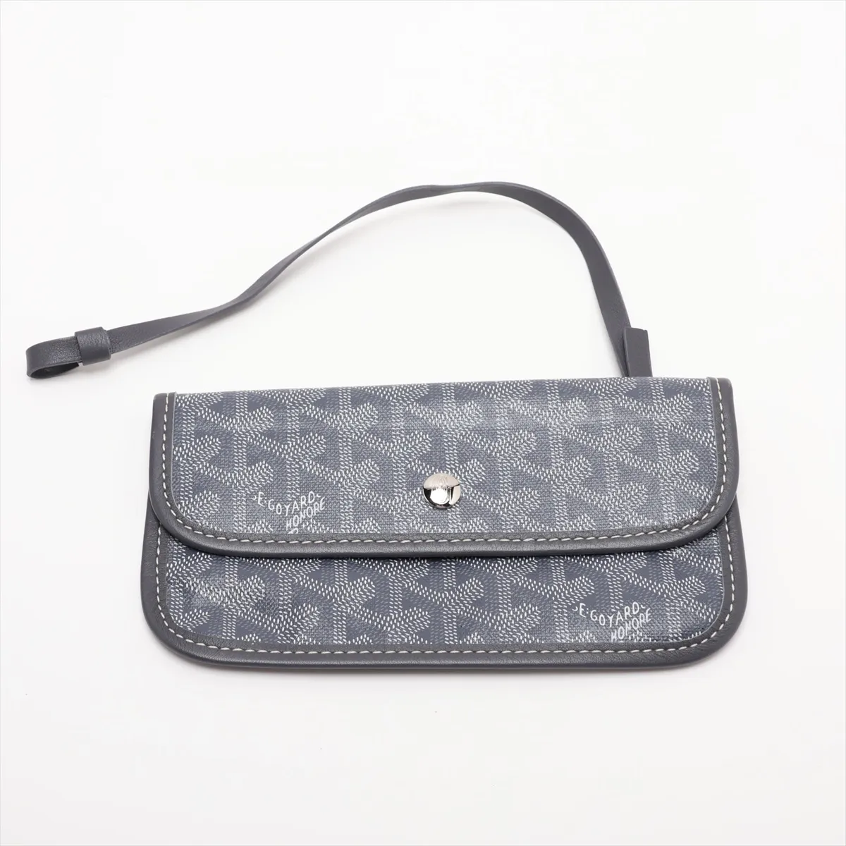 Saint Louis GM PVC x Leather Tote Bag, Gray — view 9